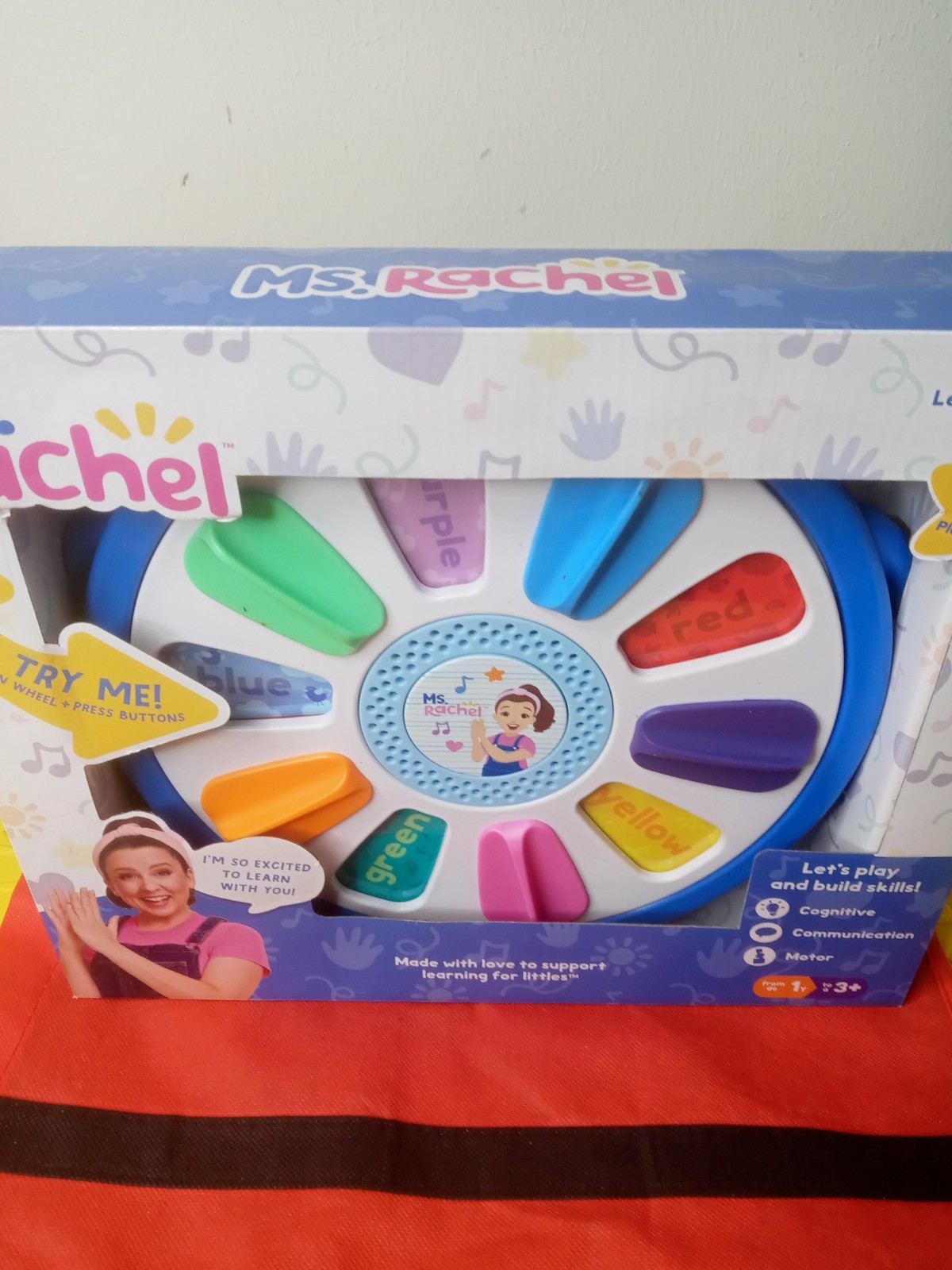 Ms. Rachel Official Spin along Learning Wheel with 3 Learning Play Modes, Educat