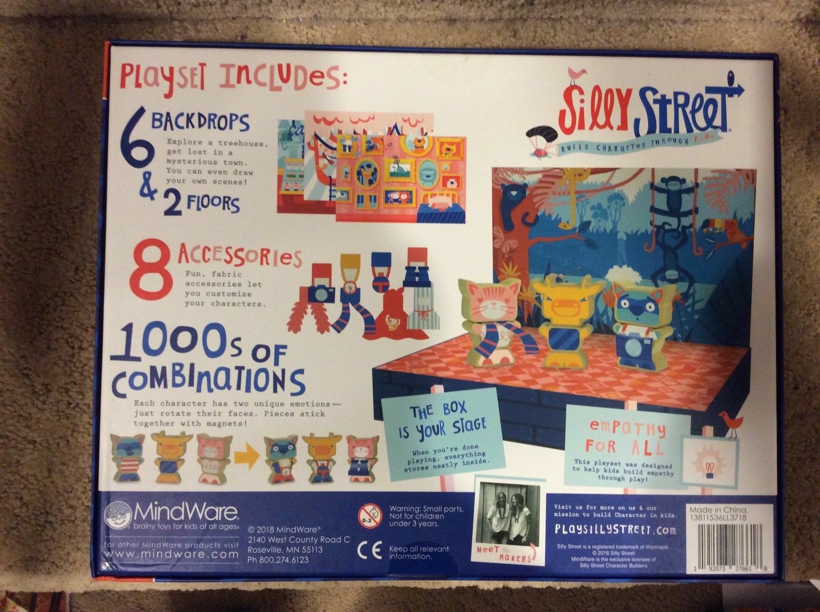 MindWare Silly Street Character Builders Playset Theatrical Kit Educational Toys