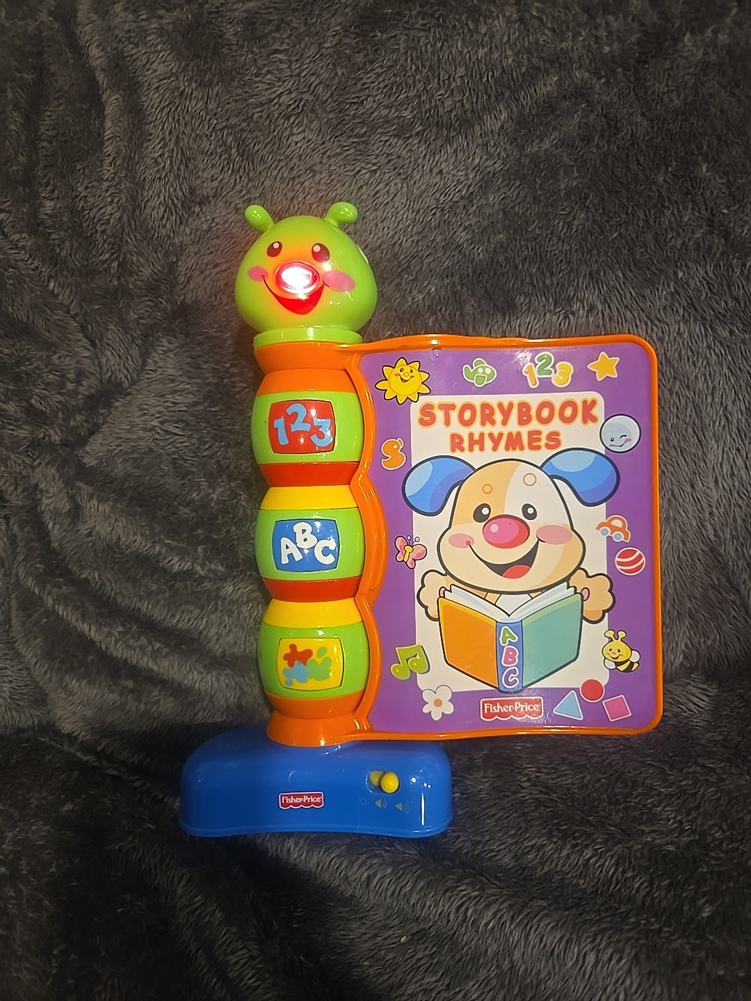 Vntg Fisher Price Laugh & Learn Storybook Rhymes Interactive Electronic Book