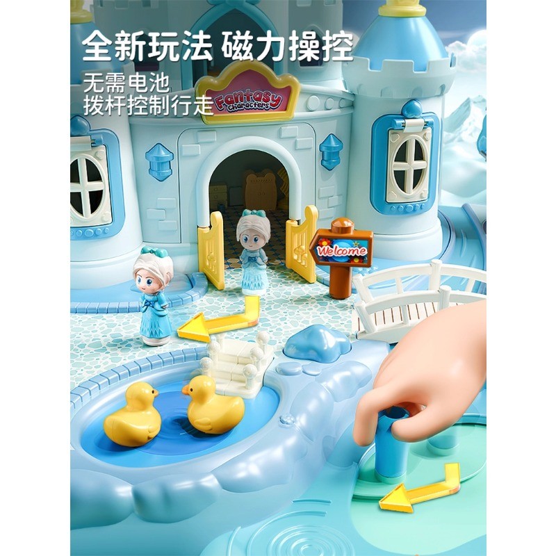 Children’s Toy Girl Magnetic Play Home Girl Princess Elsa 3 Castle Birthday Gift
