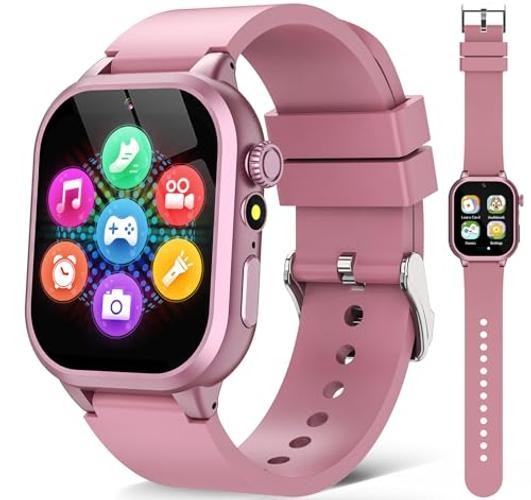 Kids Smart Watches for Girls Boys Toys Ages 4-12 with 30+ Games – Rose Gold
