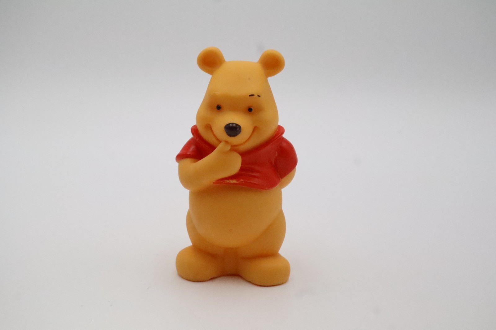 Disney Winnie The Pooh Red Shirt Squeeze Bath Toy Water Squirter Figure