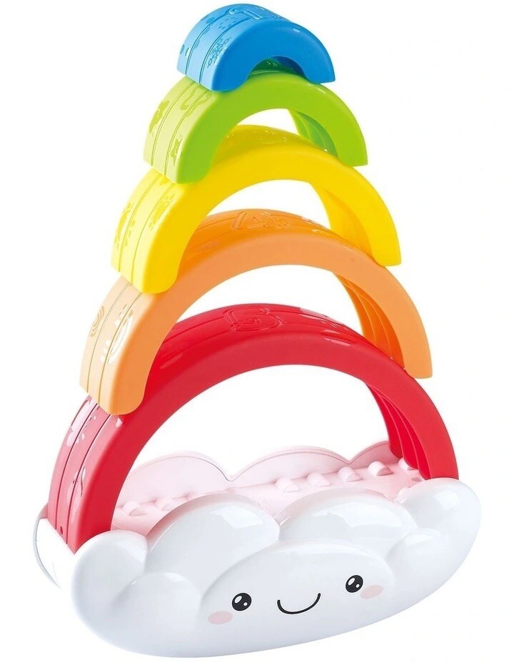 Rainbow Cloud Stacking Toy Learning Toy For Ages 6+ Months UNISEX NEW