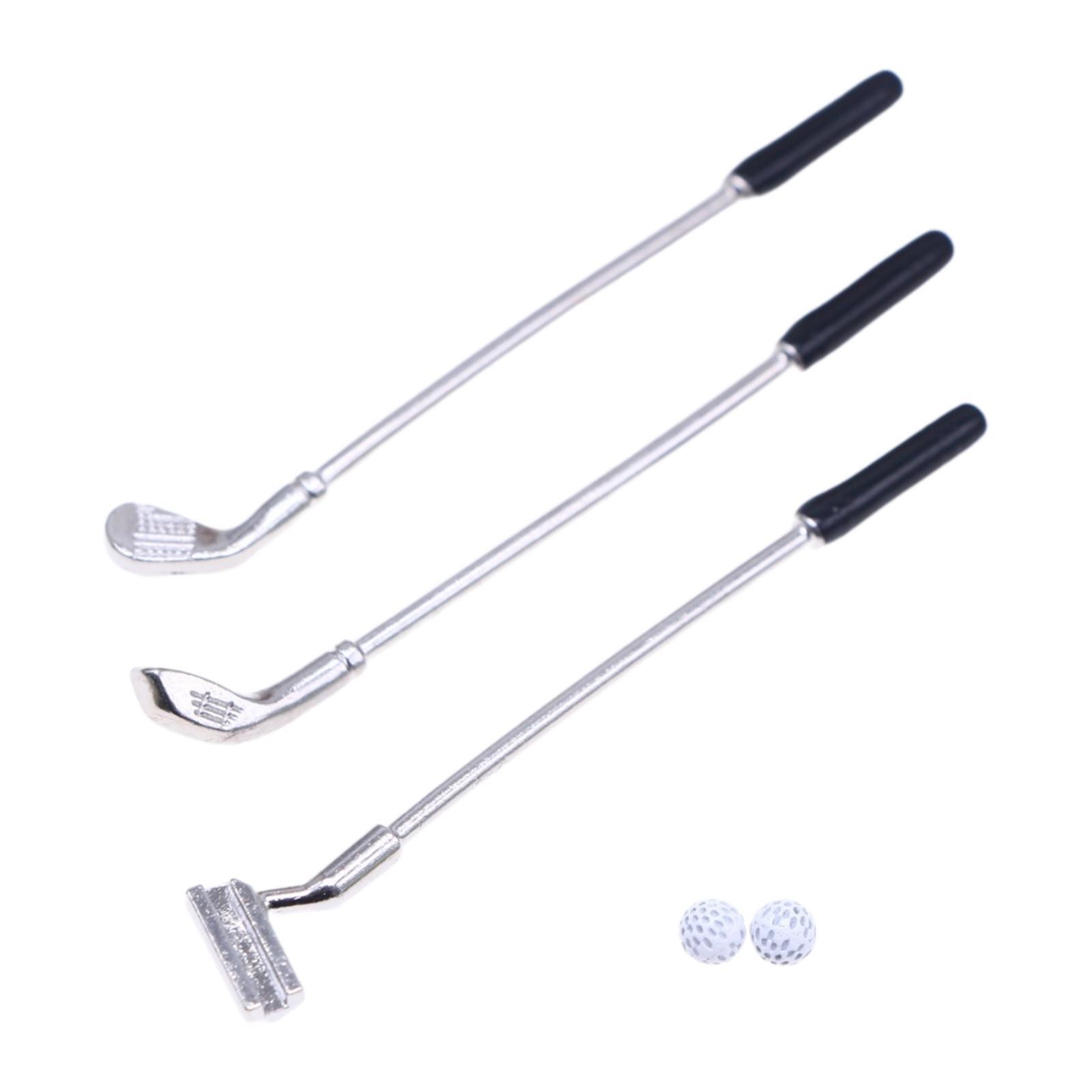 1:12 Miniature Golf Club Model Mini Golf Clubs Model Toy ,Creative Mini
