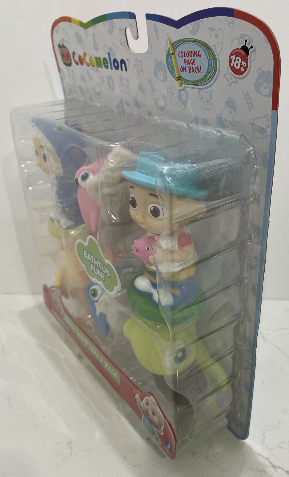 CoComelon Bath Squirter Toys, 6 Pieces – Toddlers & Kids – Ages 18 Months+