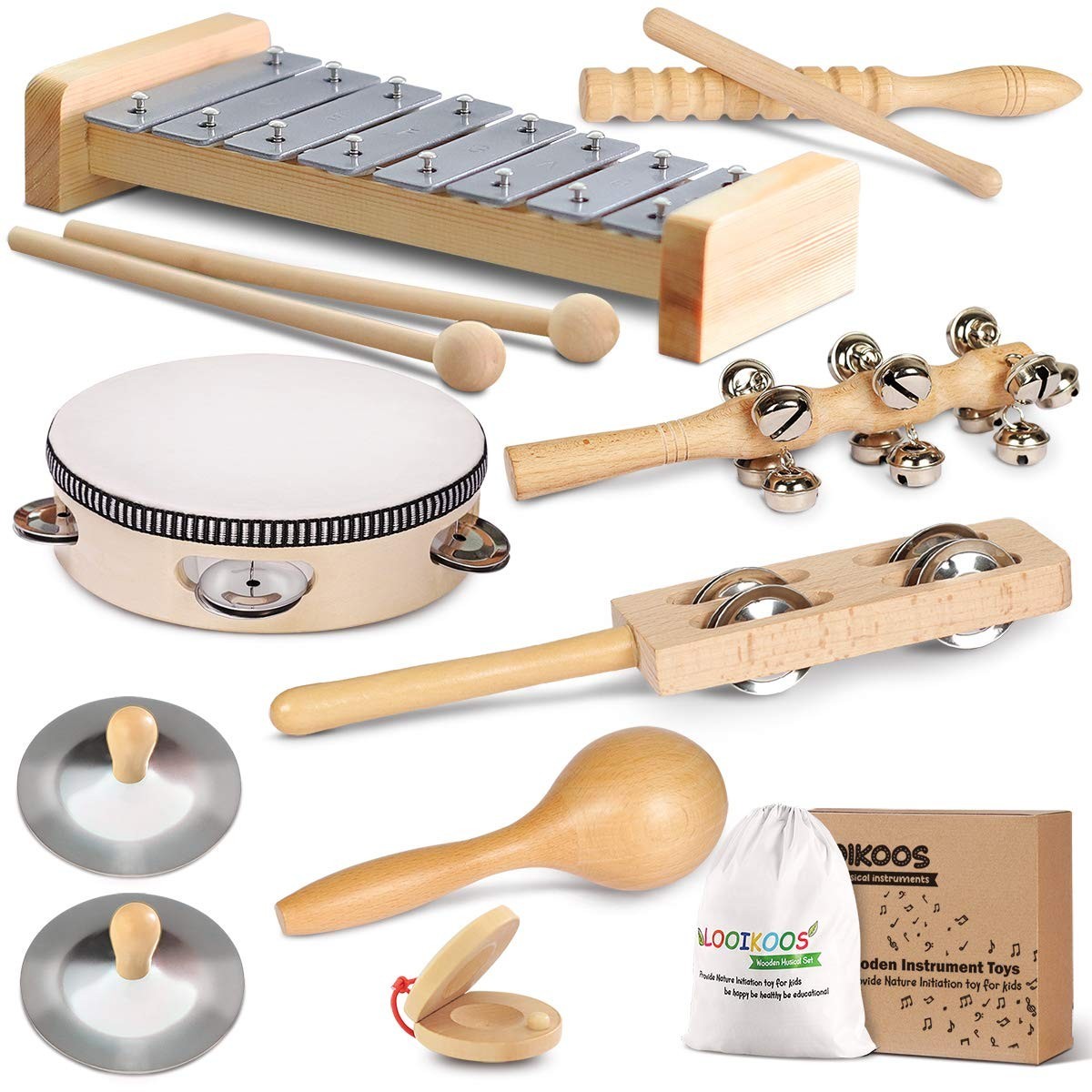 Toddler Musical Instruments, Eco Friendly Music Set for Kids Preschool…