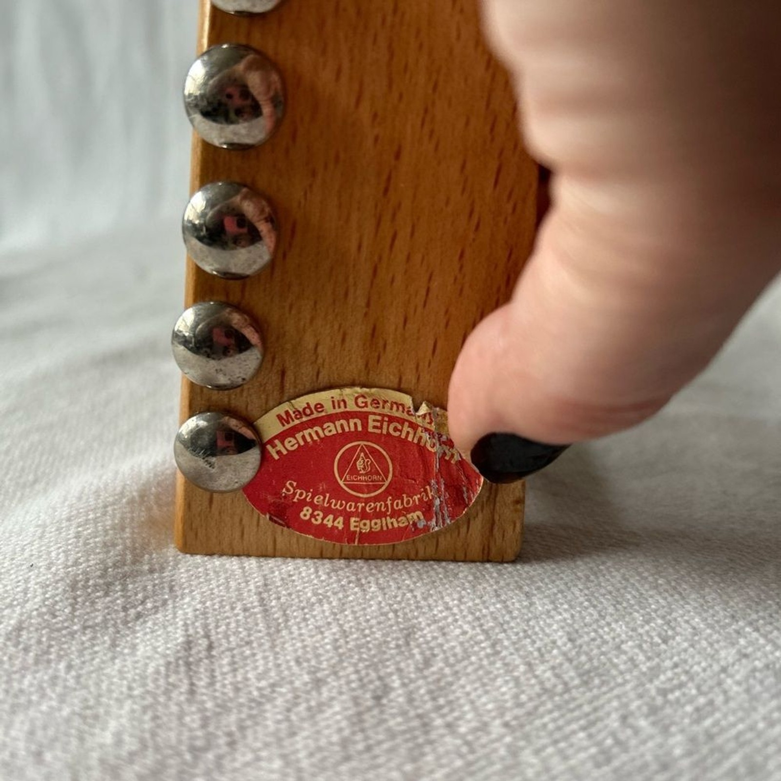 Vintage Hermann Eichhorn Wooden Abacus — Made in Germany Toy Montessori Retro