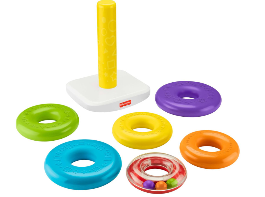 New Fisher Price Giant Rock-a-Stack 14”+ Tall Ring Stacking Toy 12M+ Multicolor