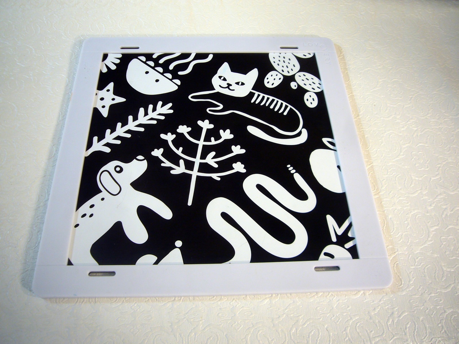 Lovevery The Charmer Play Kit High Contrast Black & White Board Framed Mirror