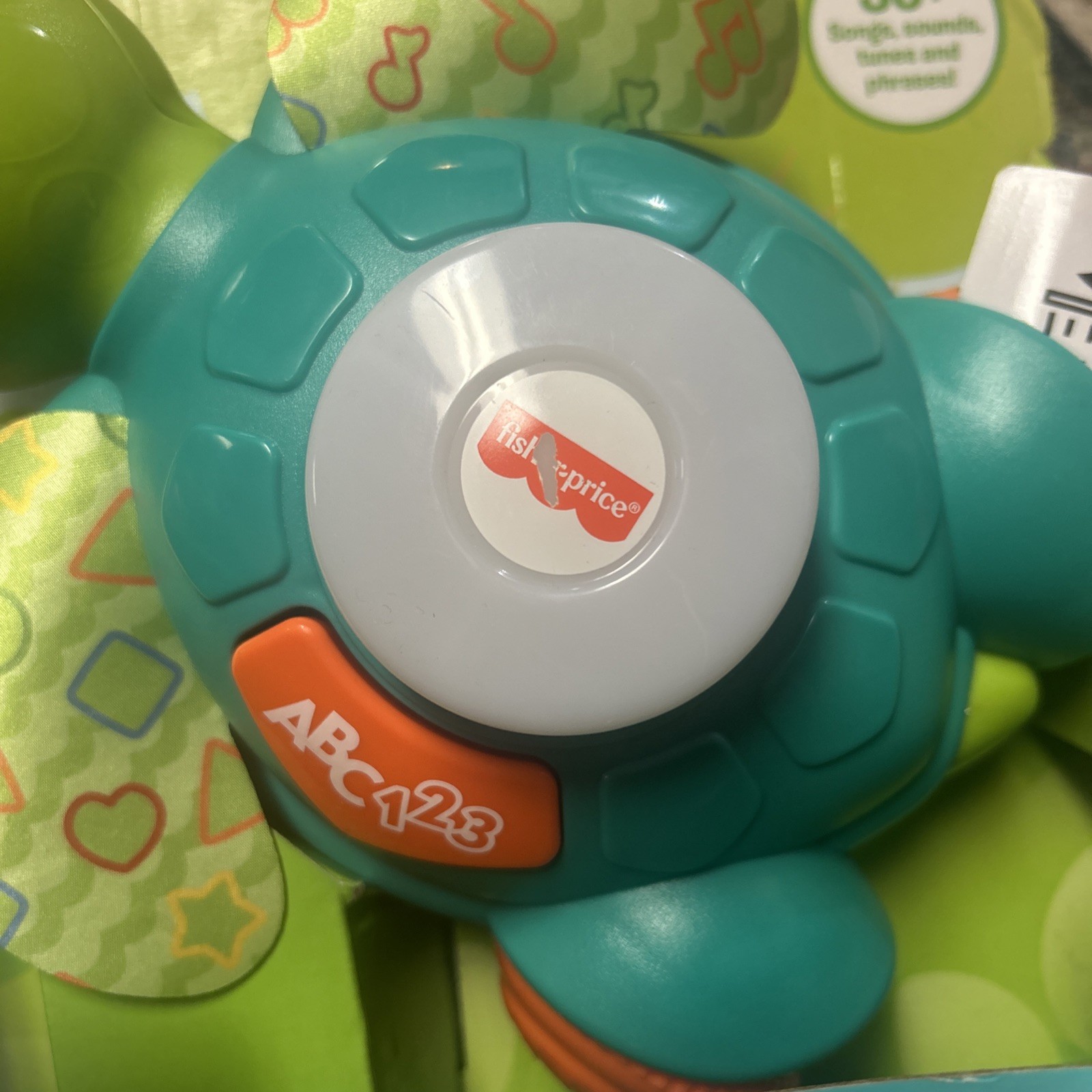 Fisher-Price Linkimals Sit-to-Crawl Sea Turtle, Light-up Musical Crawling Toy