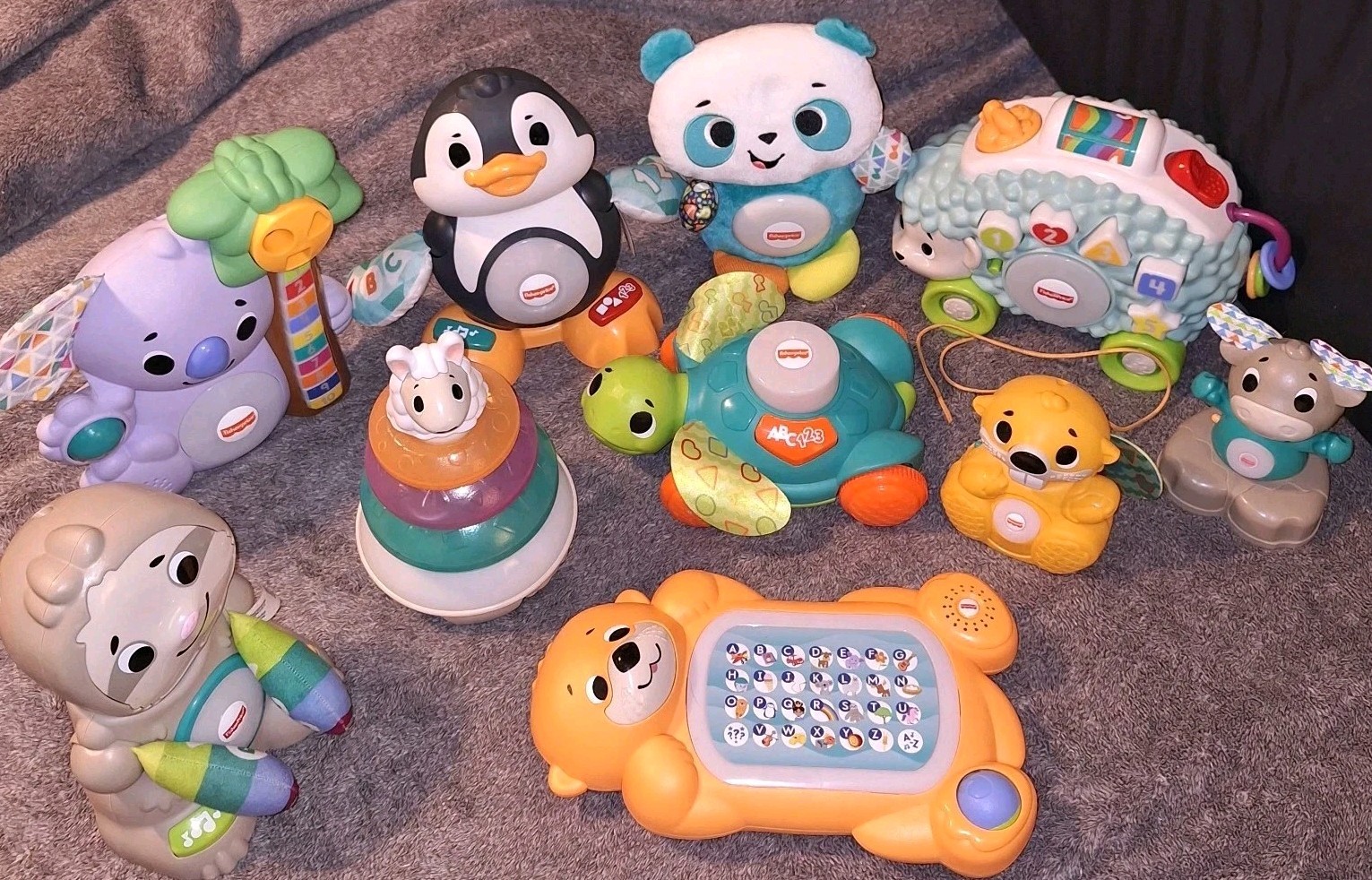 Linkimals Lot of 11 Interactive Toys Whale Owl Sloth EUC Working Fisher-Price