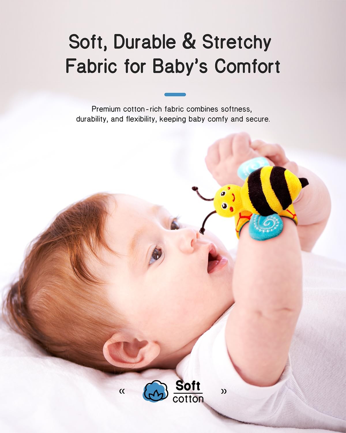 Baby Wrist Rattle Socks Foot Finder Set