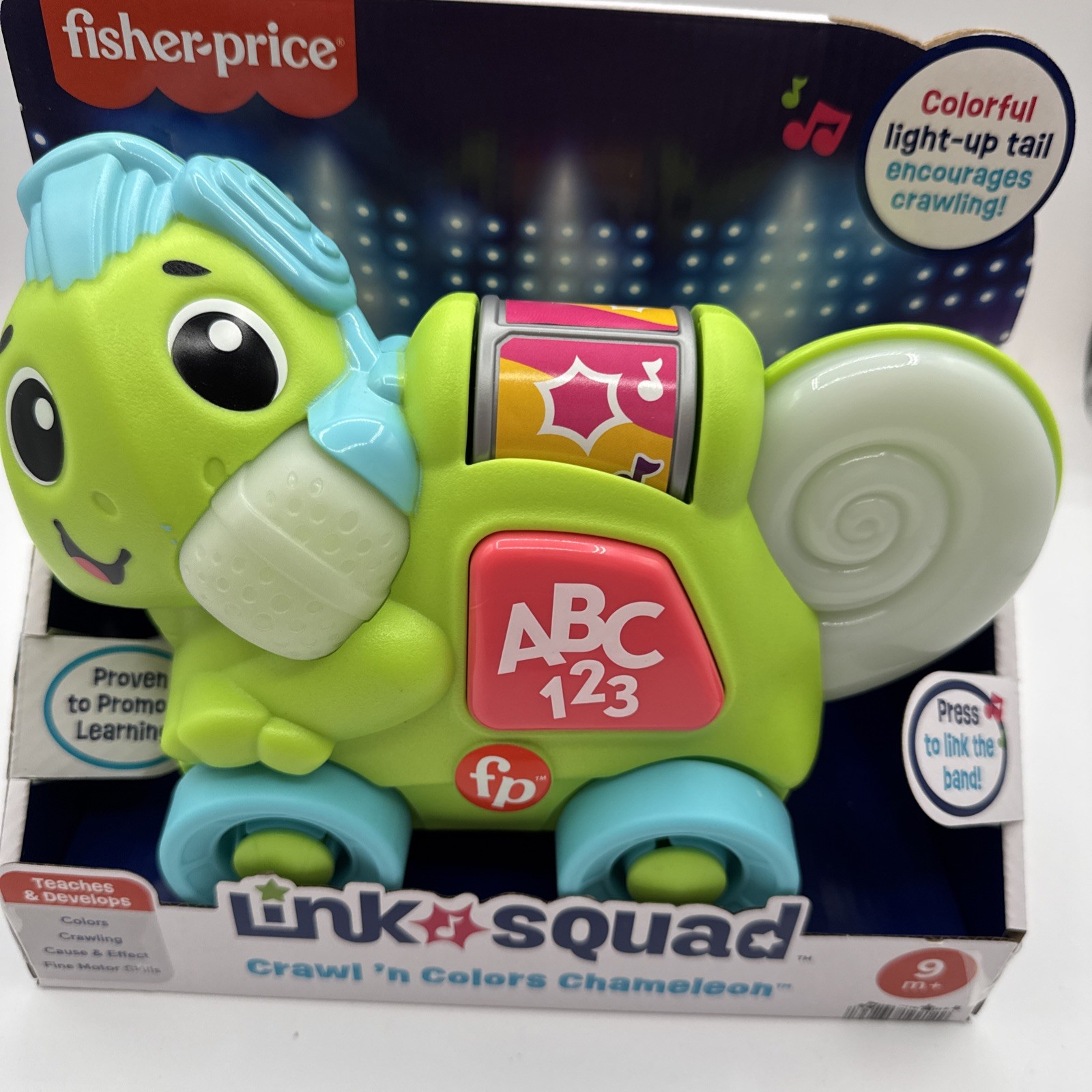 Fisher Price Link Squad Crawl n Colors Chameleon Interactive Learning Toy