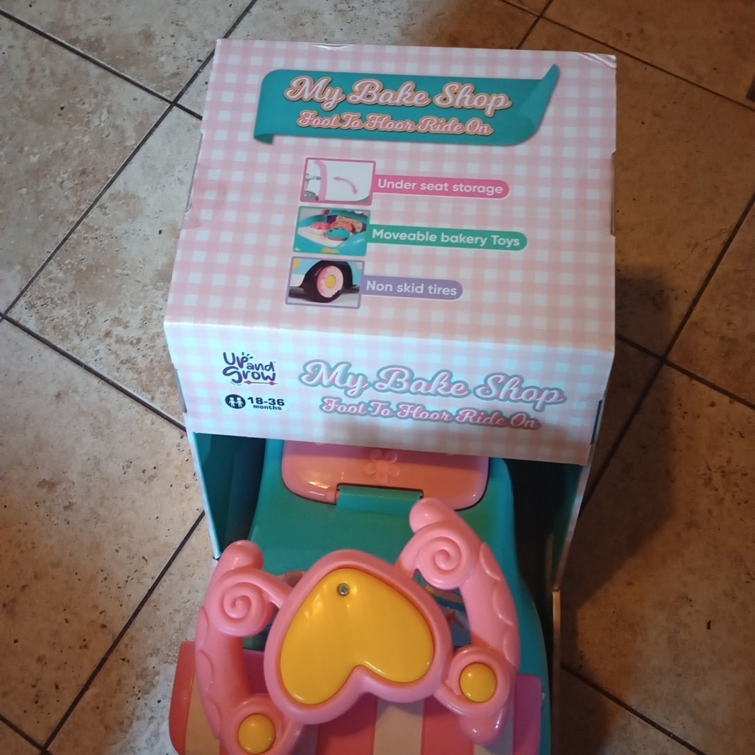 Up And Grow Foot 2 Floor Ride On Princess Vanity & My Bake Shop(Sold Separately)