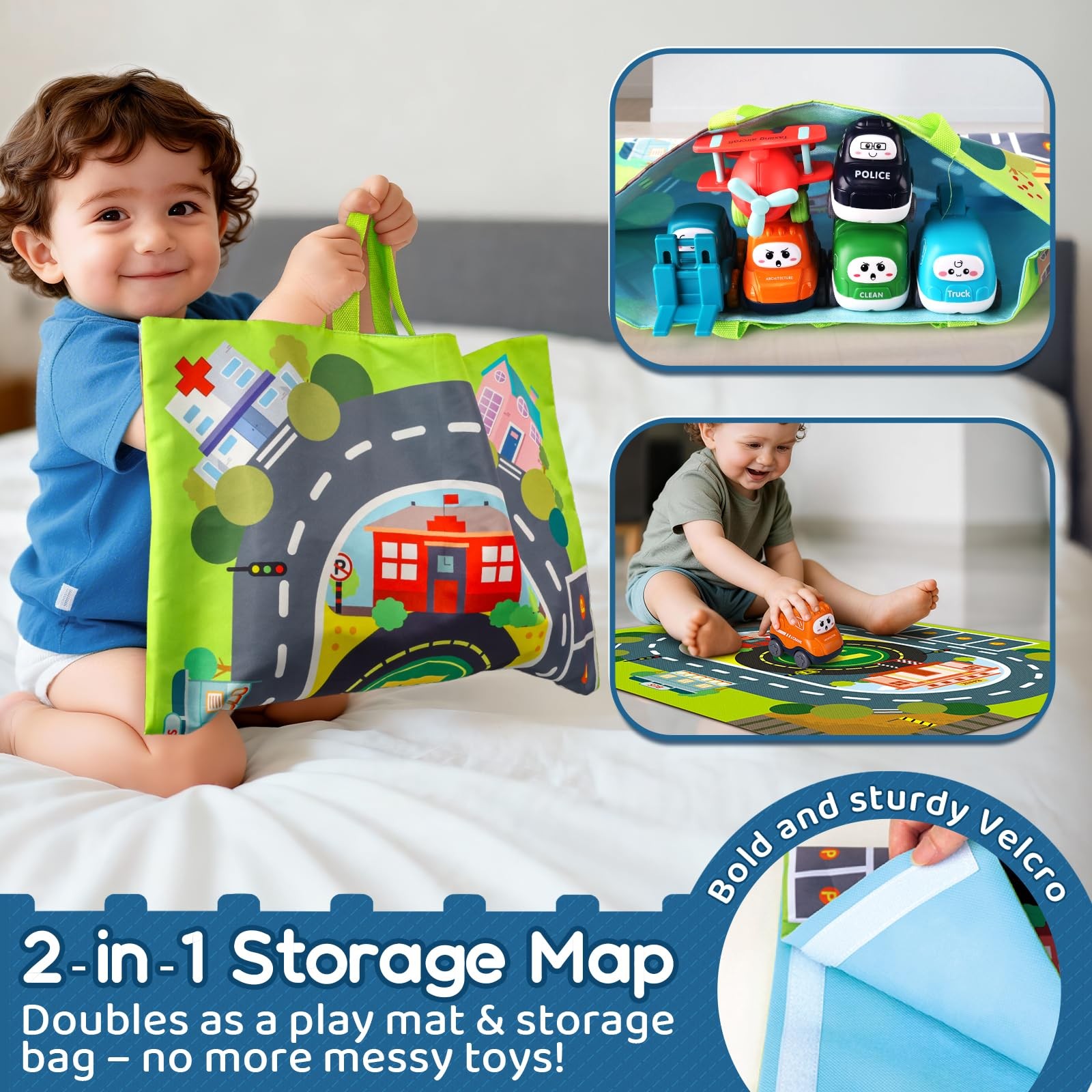 Big Cartoon Truck Car Toys for 1 Year Old Boy with Small, Colorful