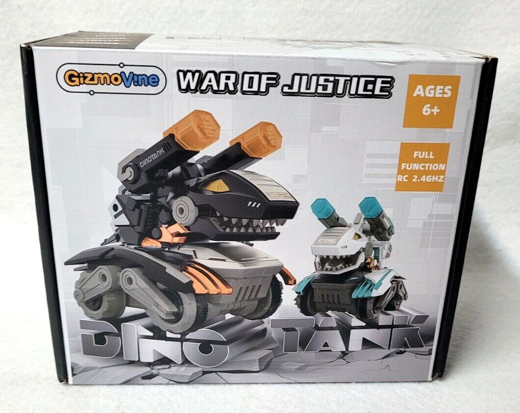 GizmoVine Remote Control Monster Trucks for Boys DINO TANK RC Dinosaur Toy New