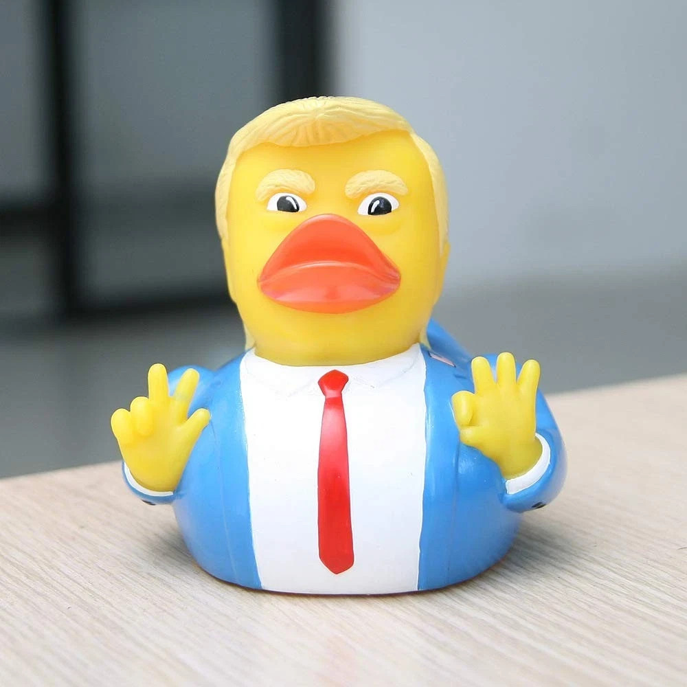 Baby Bath Toys Trump Rubber Squeak Duck 1 Count (Pack of 1)