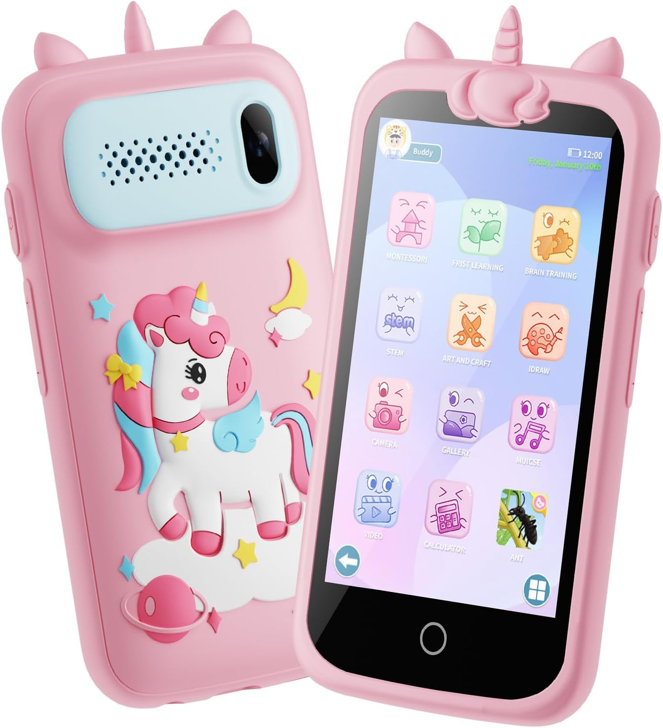 Kids Smart Phone for Girls Toys, 3.97″ Touchscreen Kids Cell Phone , Christmas B