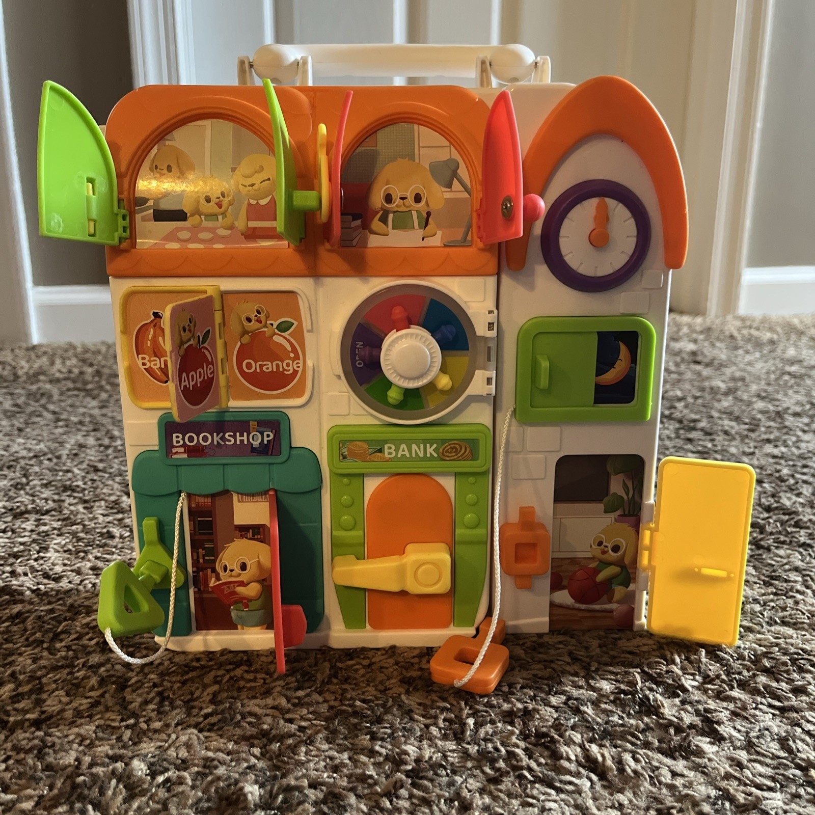 Montessori BUSY BOARD 1-4 Year Musical Toy Bilingual Learning Educational System