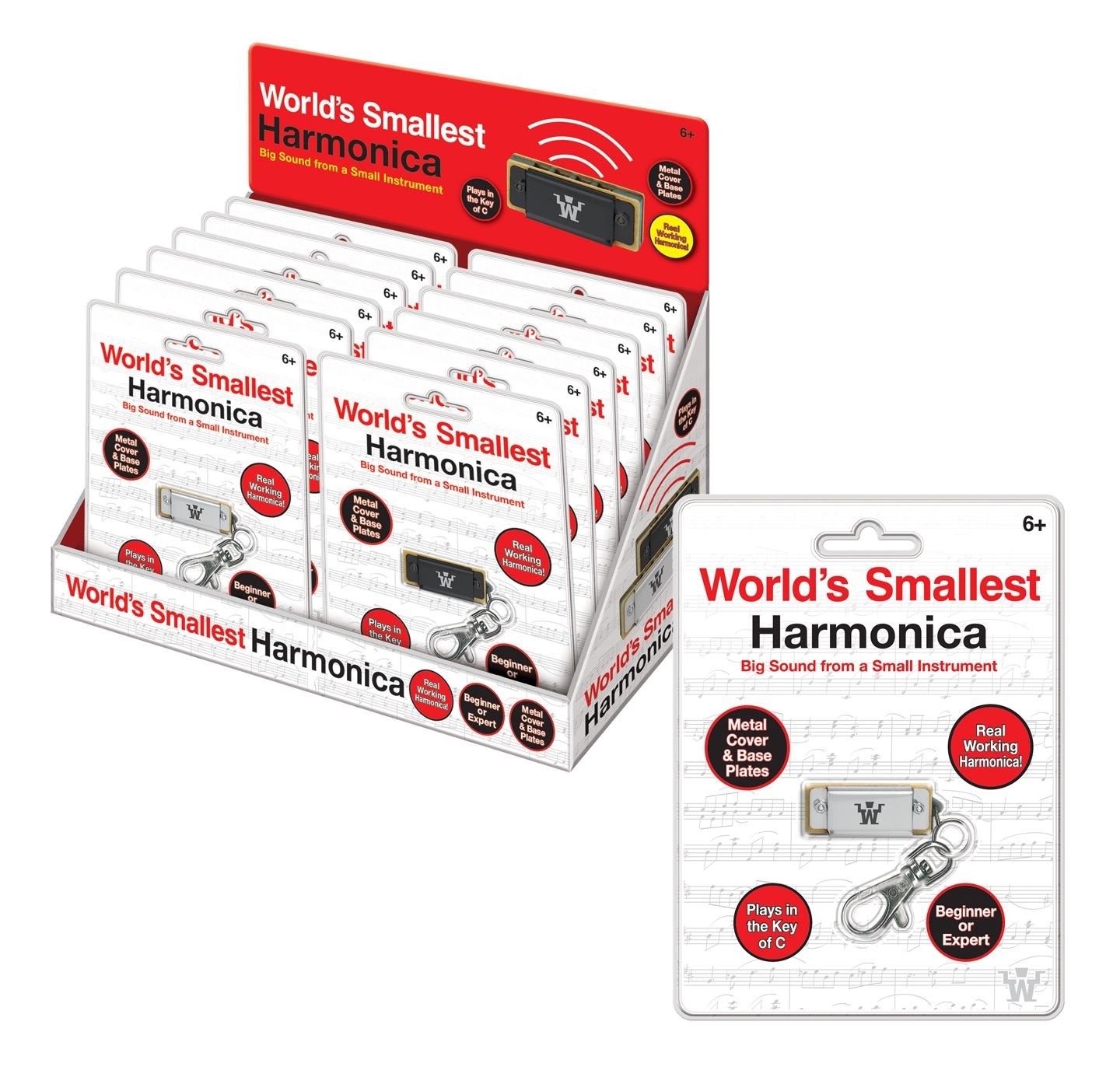 World’s Smallest Harmonica (One Random Color) – Music by Westminster (4038)