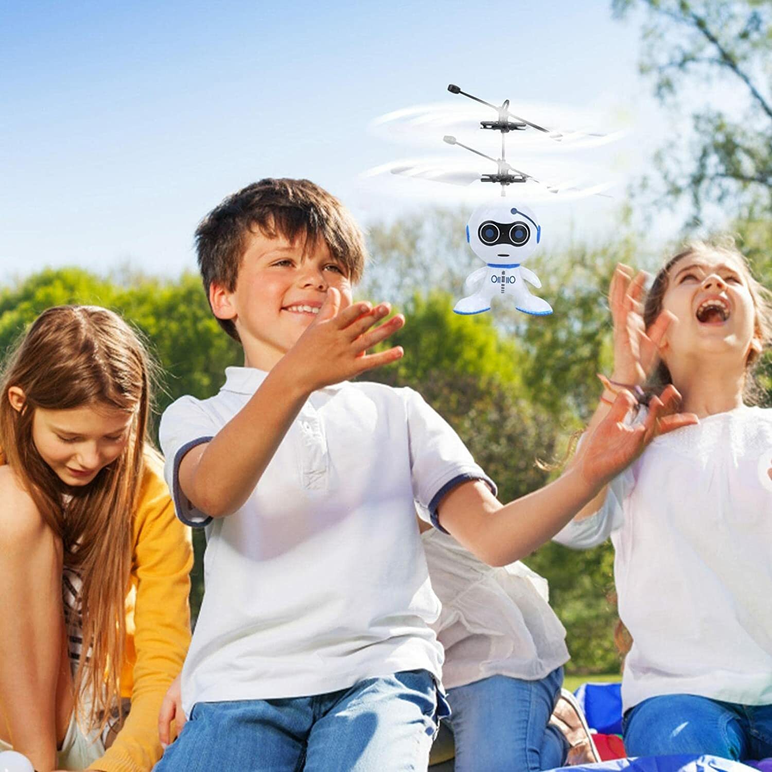 Rechargeable Flying Toy for Boys Mini Drone Flying Robot for Kids Ages 3 4 5 6 7
