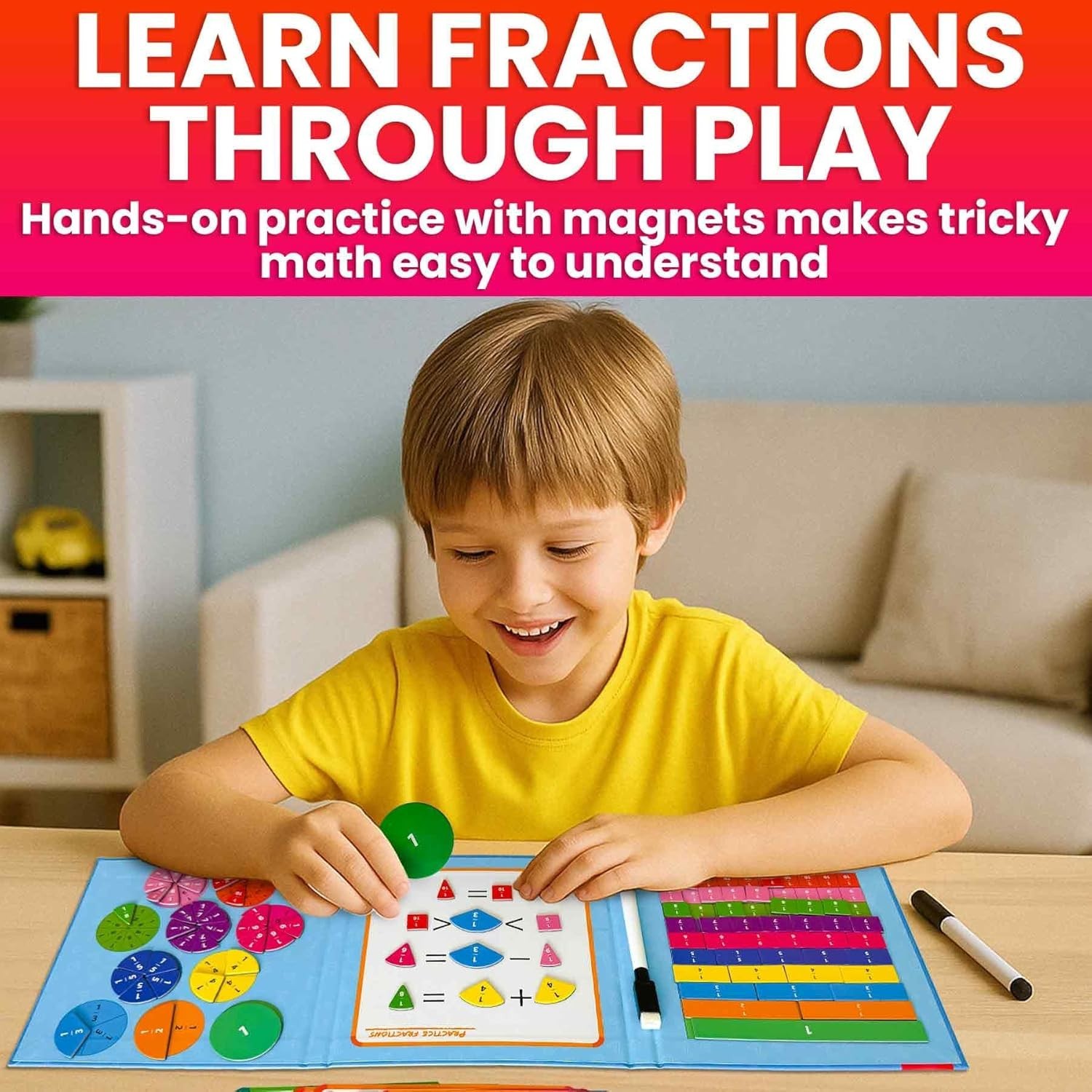 Colorful Fraction Learning Kit – Homeschool Essential