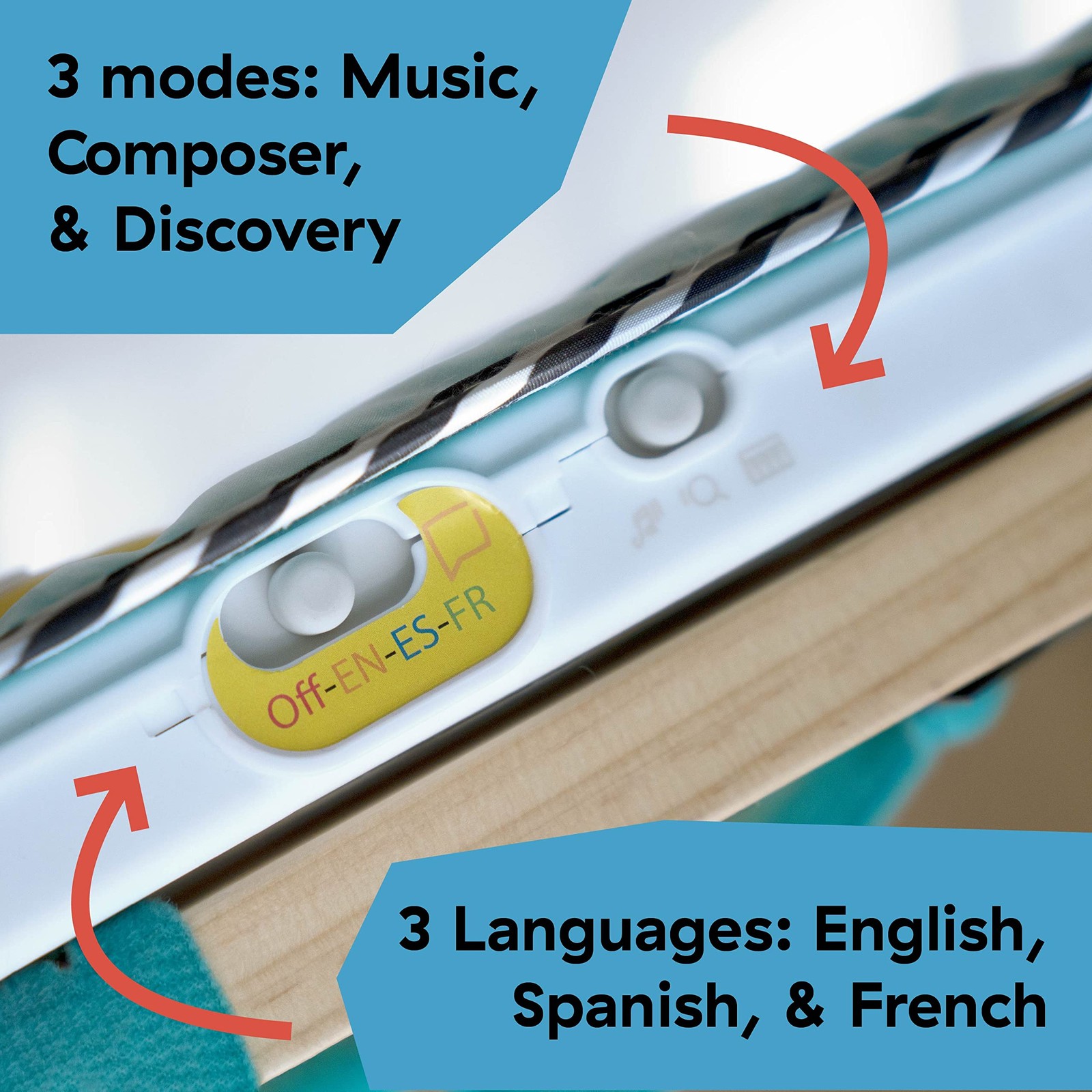 Baby Einstein Ocean Explorers Neptune’s Kick & Explore Musical Medium, Blue