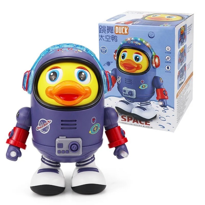 Dancing Space Duck Toy for Kids with Music & Lights – Electric Waddling Fun Gift