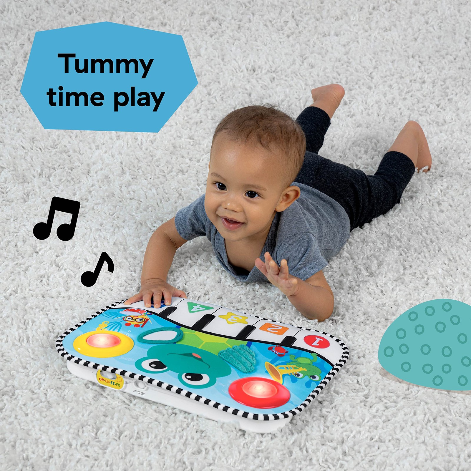 Baby Einstein Ocean Explorers Neptune’s Kick & Explore Musical Medium, Blue