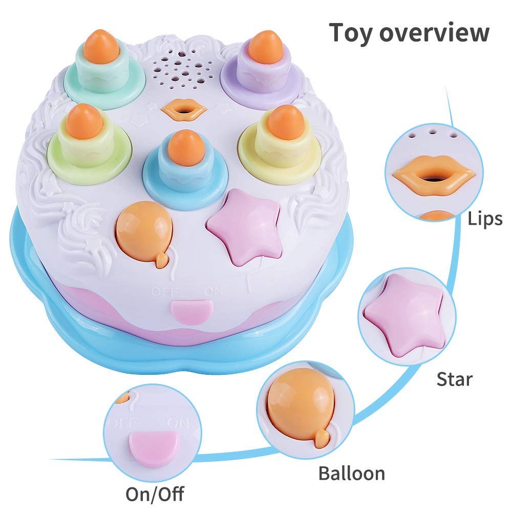 First Birthday Cake Toy – Singing Music Cake Toys with Counting and …