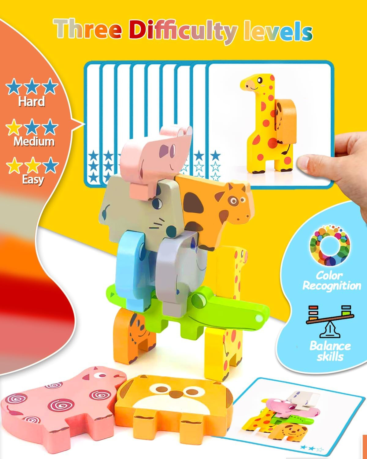 Toys for Toddlers 1-3, Montessori Toys for 1 2 3 4 Year Old Boys & Girls