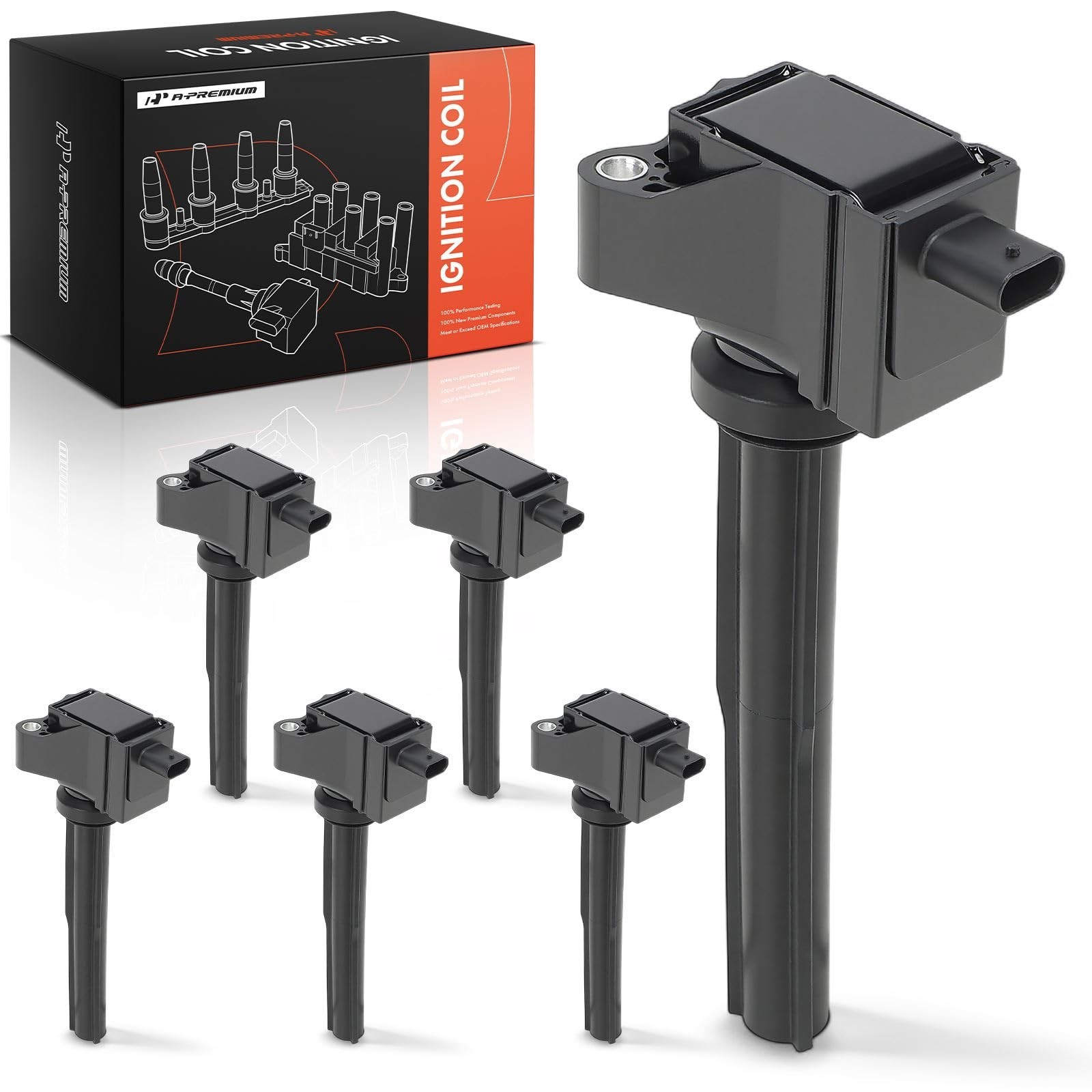 A-Premium Engine Ignition Coil Pack Compatible with Ford F-150 2021-2024, Exp…
