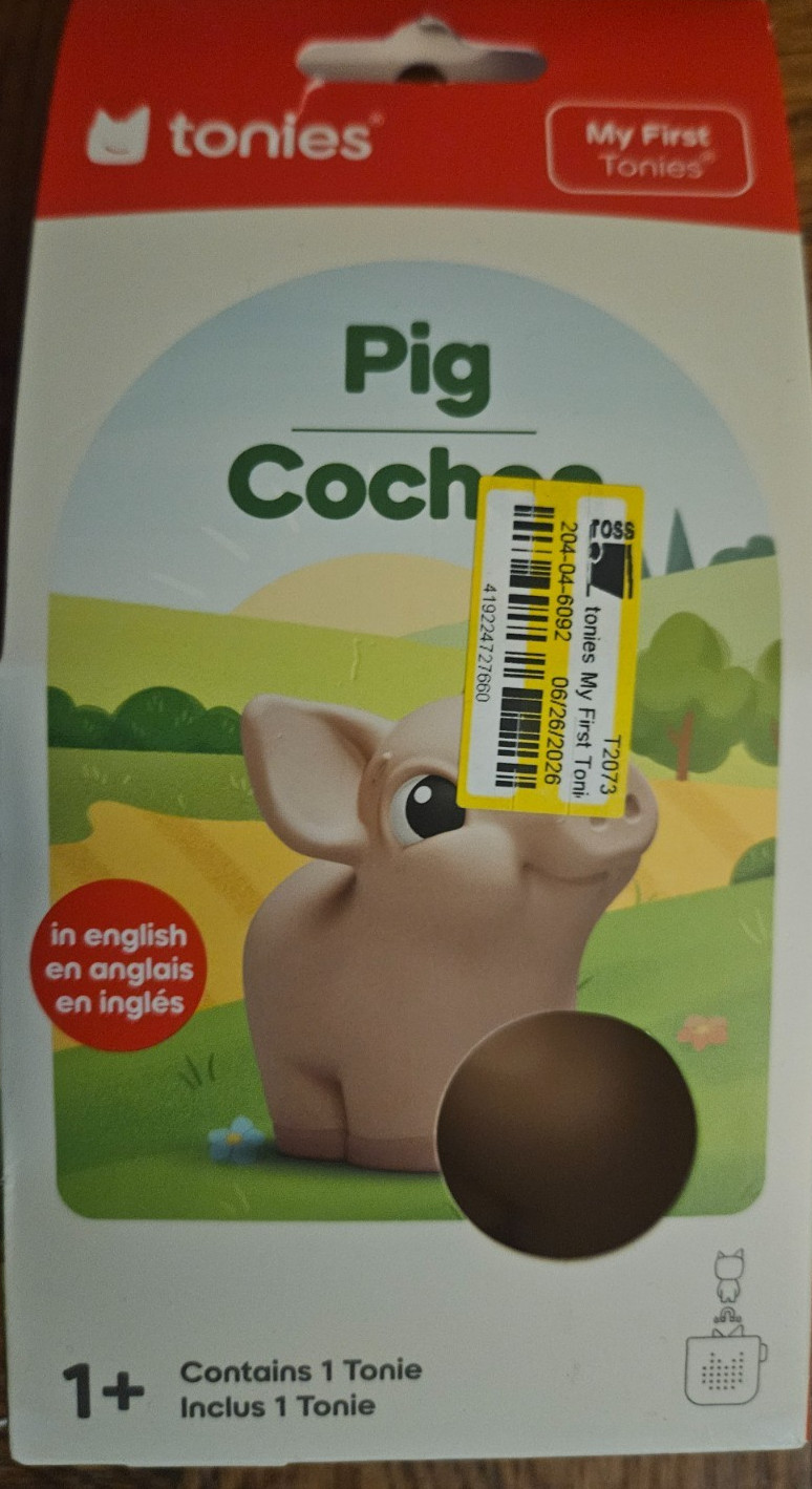 tonies My First Tonies: Pig Electronic Storybook for Language & Creative Skills!