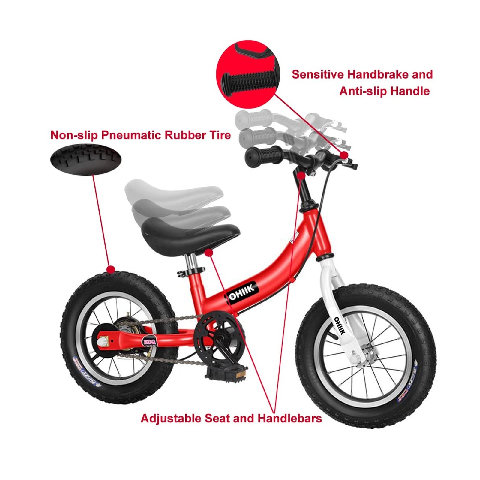 Balance Bike 2 in 1 for Kids 2 3 4 5 6 7 Years Old,Balance to Pedals Bike,12 …