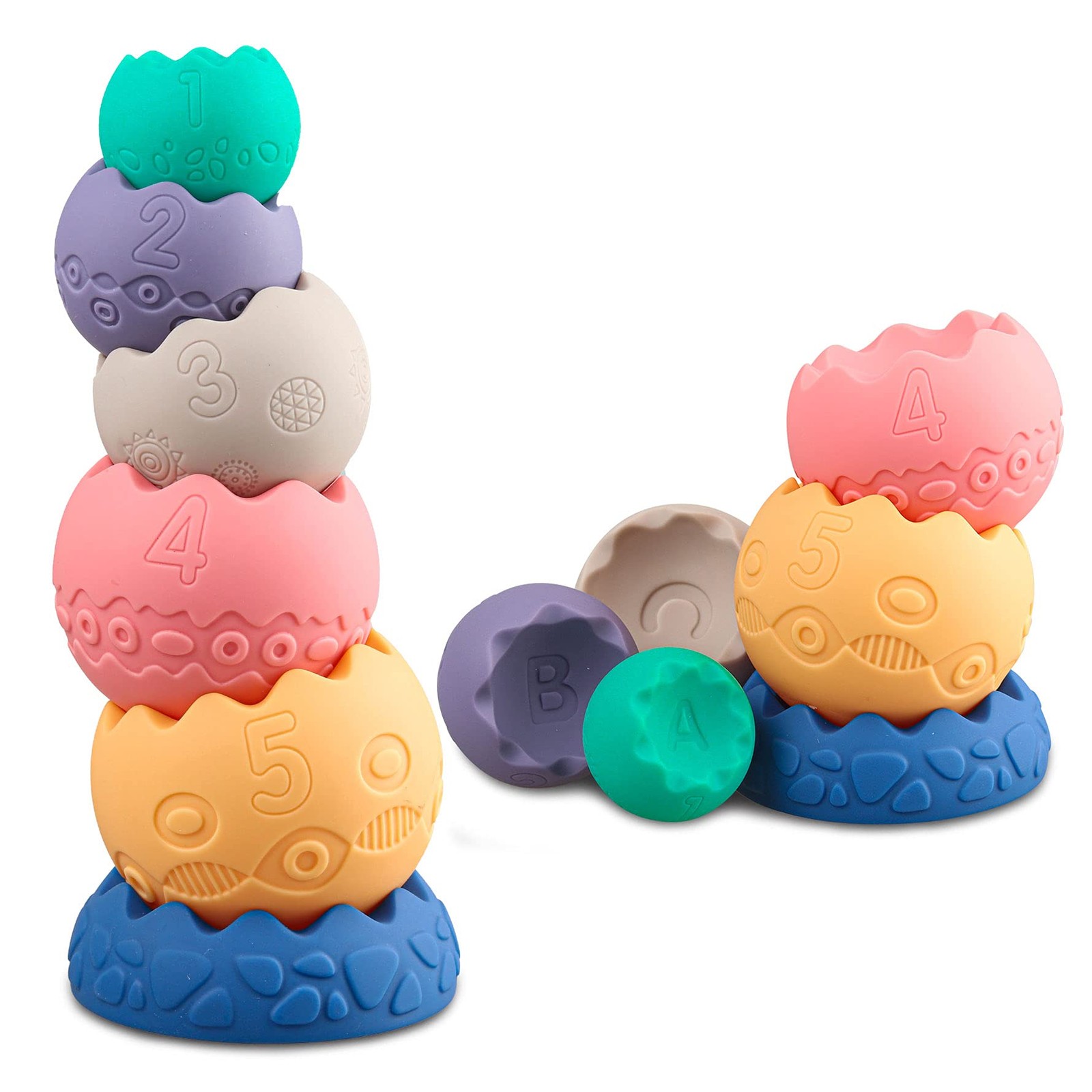 Stacking Balls Soft Toys for Babies 6 12 18 Months 1 Year Old Girls Boys – To…