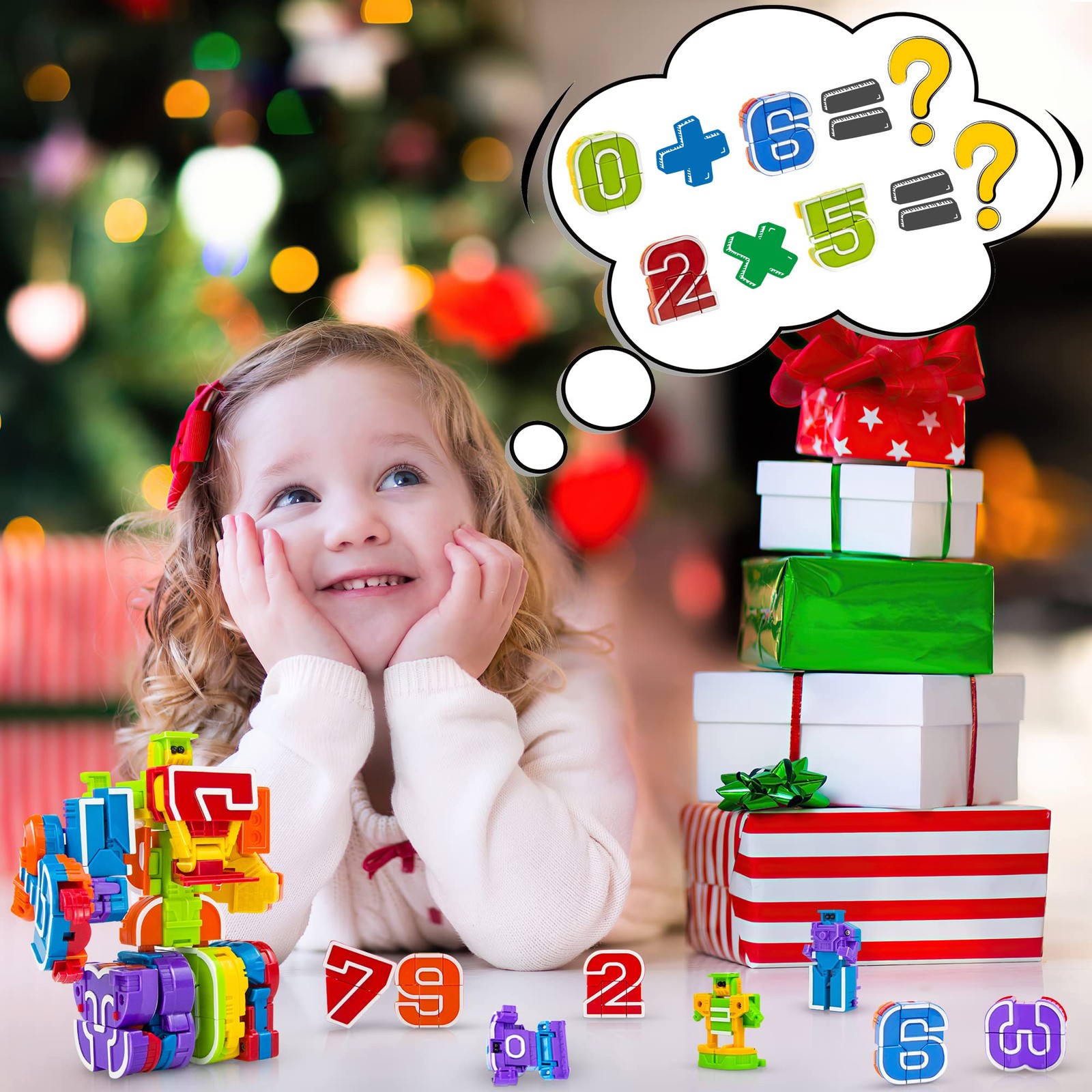 Number Bots Robot Toys for 3-5, STEM Learning Educational Math with Number Bl…