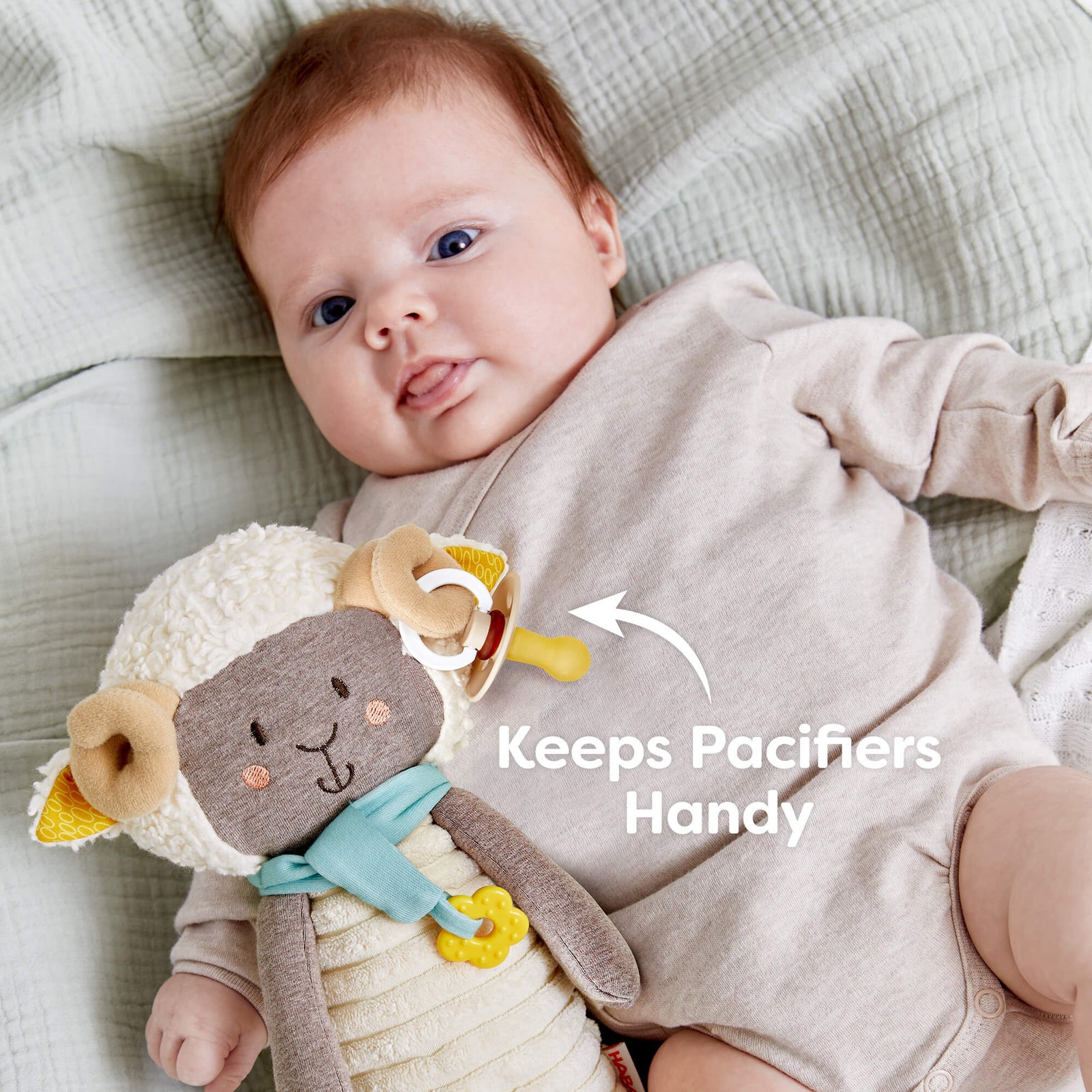 HABA Woolbert the Ram Cuddly Baby Sensory Toy