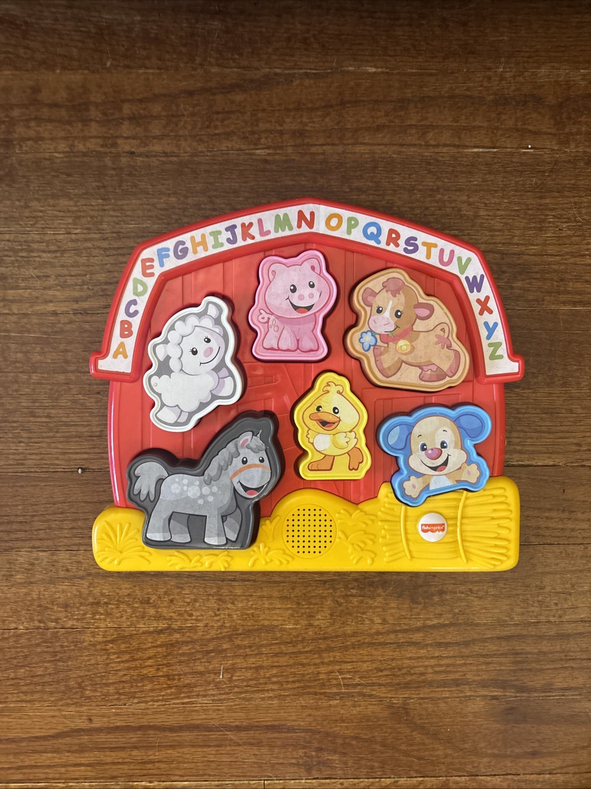 ~Fisher Price Laugh & Learn Farm Animals Talking Musical Puzzle ~ Works well