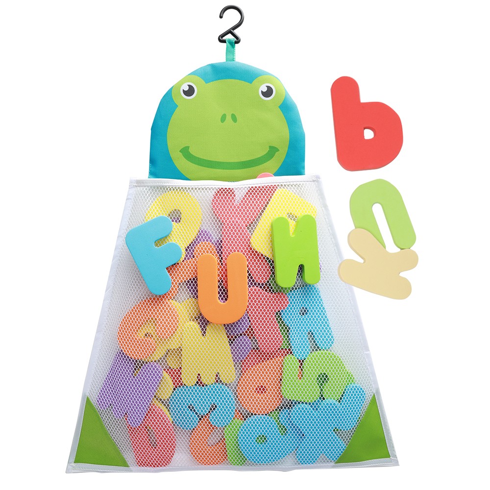 Baby Bath Toy Set, 36 Foam ABC 123 Letters & Numbers, Stick to Tub Wall