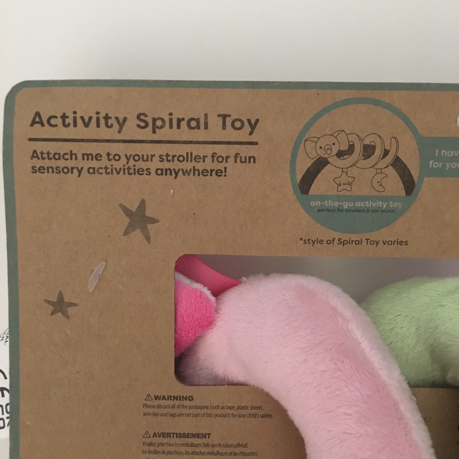 NEW Spiral Activity Soft Baby Toy Pink Soothing Sensory Activities | DreamGro