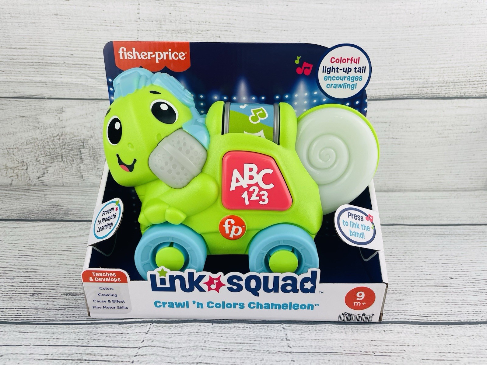 Fisher Price Link Squad Crawl n Colors Chameleon Interactive Learning Toy NEW