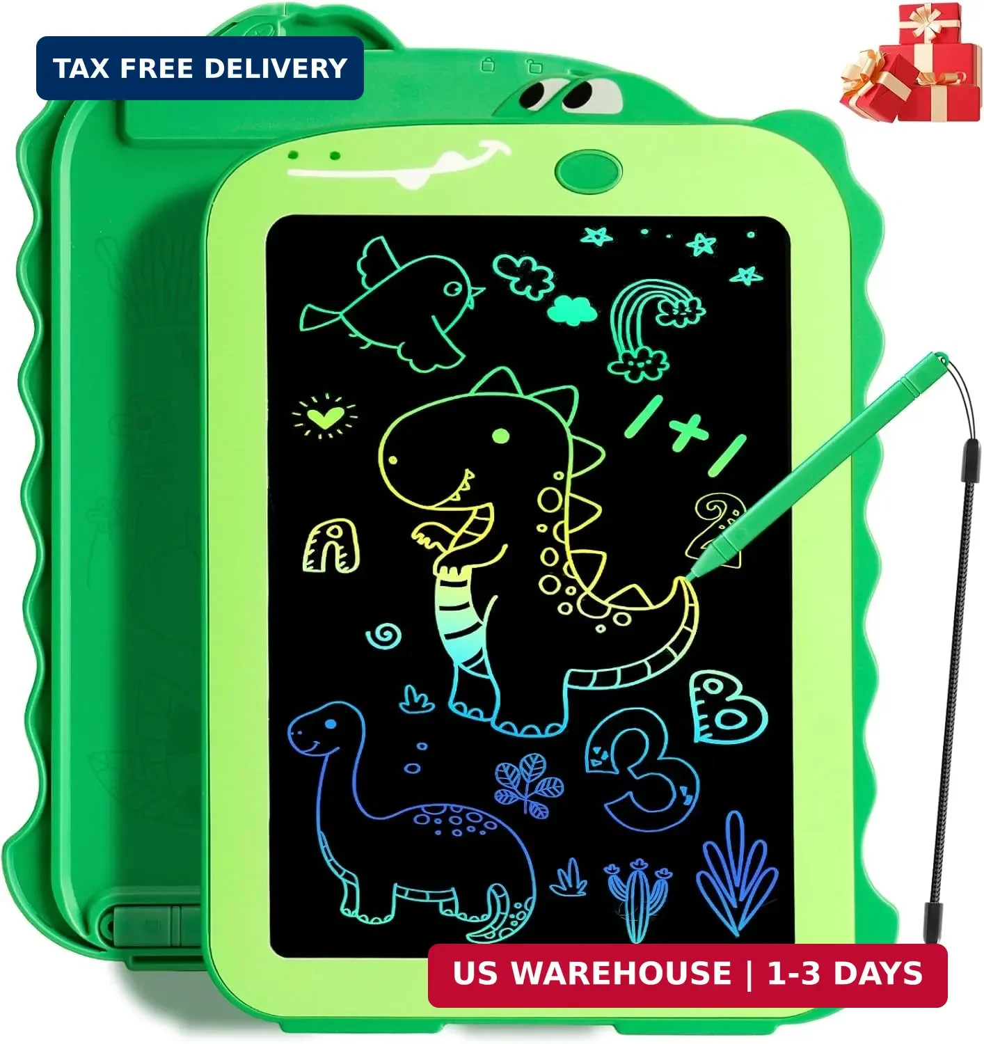 LCD Writing Tablet for Kids, Colorful Toddlers Toys Drawing Board, Educational K