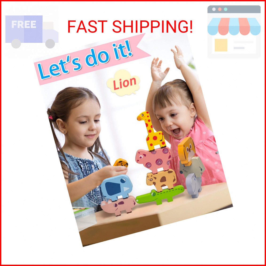 Vaiheng Toys for Toddlers 1-3, Montessori Toys for 1 2 3 4 Year Old Boys & Girls