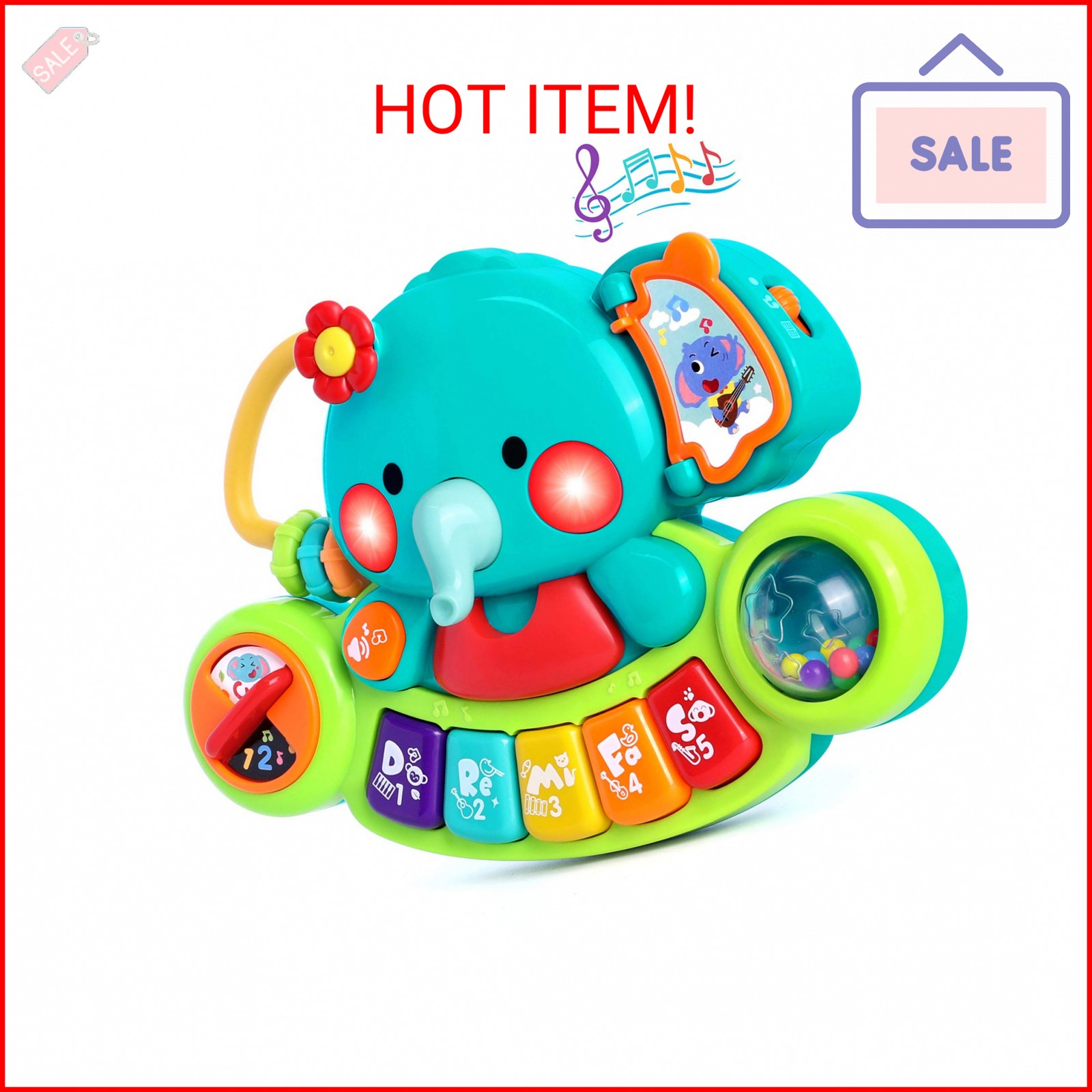 Baby Piano Toy 6 to 12 Months Light Up Music Baby Toys for 6 9 12 18 Months Earl