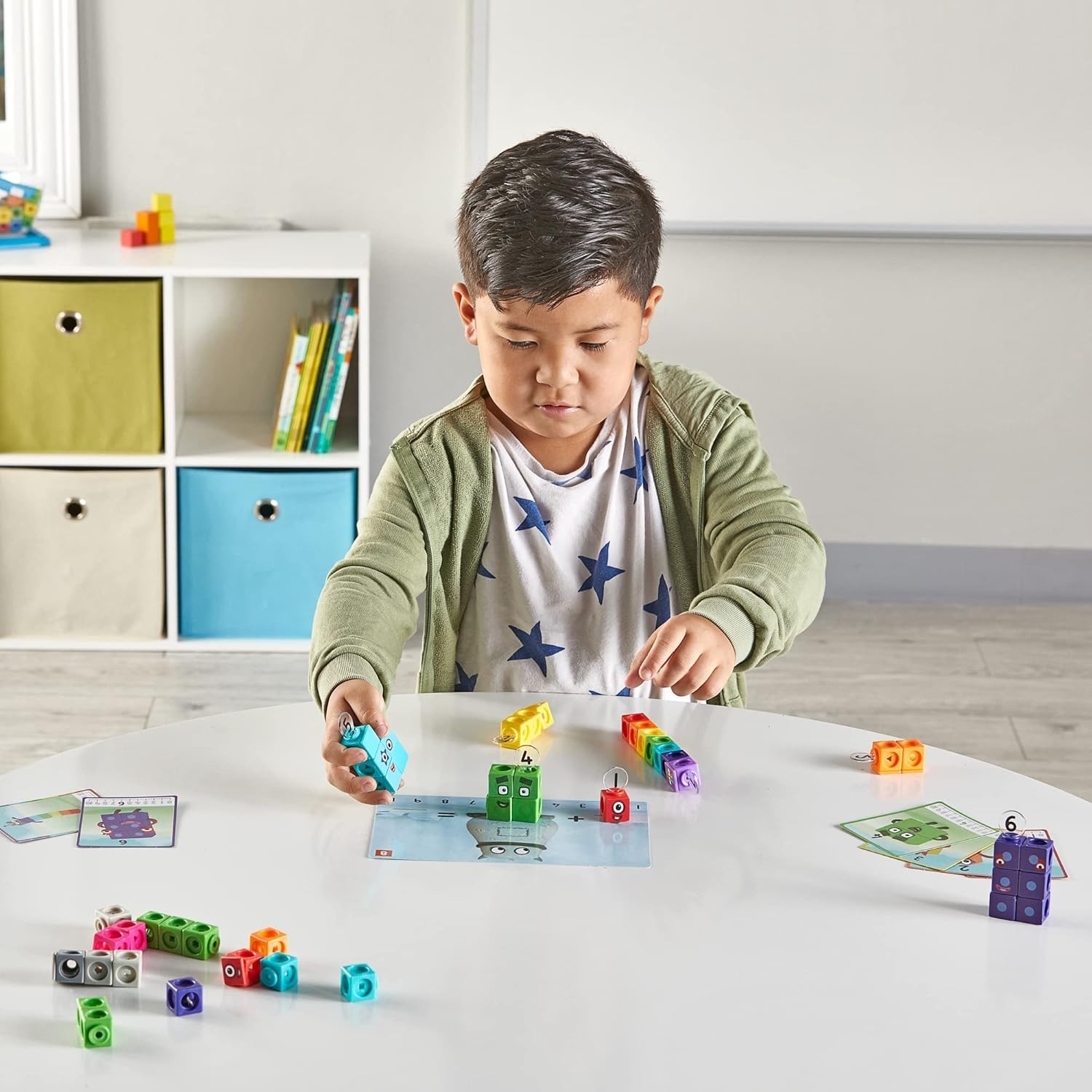 MathLink Cubes Numberblocks 1-10 Activity Set – Multicolored, 198 Pieces