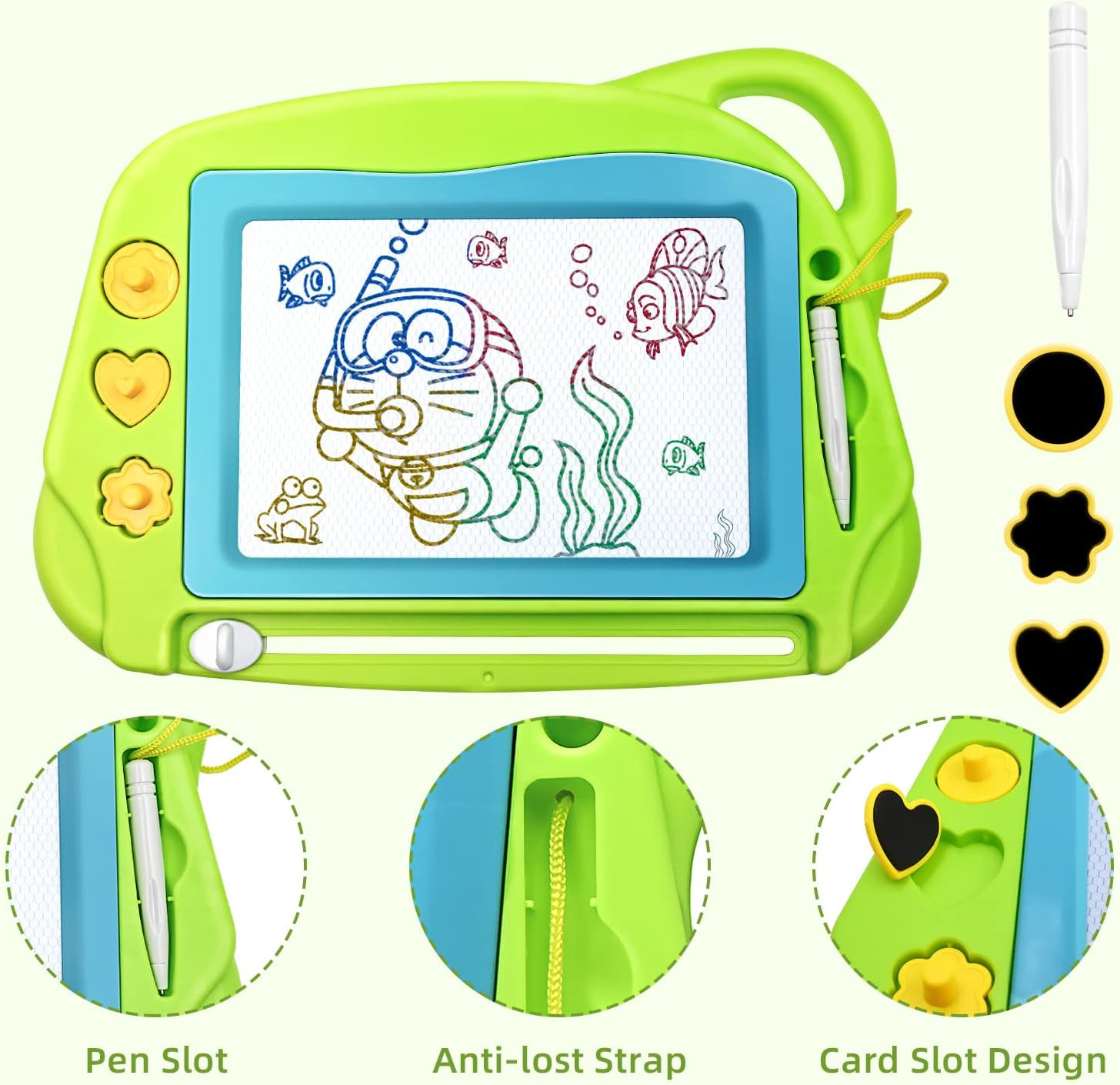 Mini Magnetic Travel Drawing Board, Educational Learning Toys for Boys & Girls