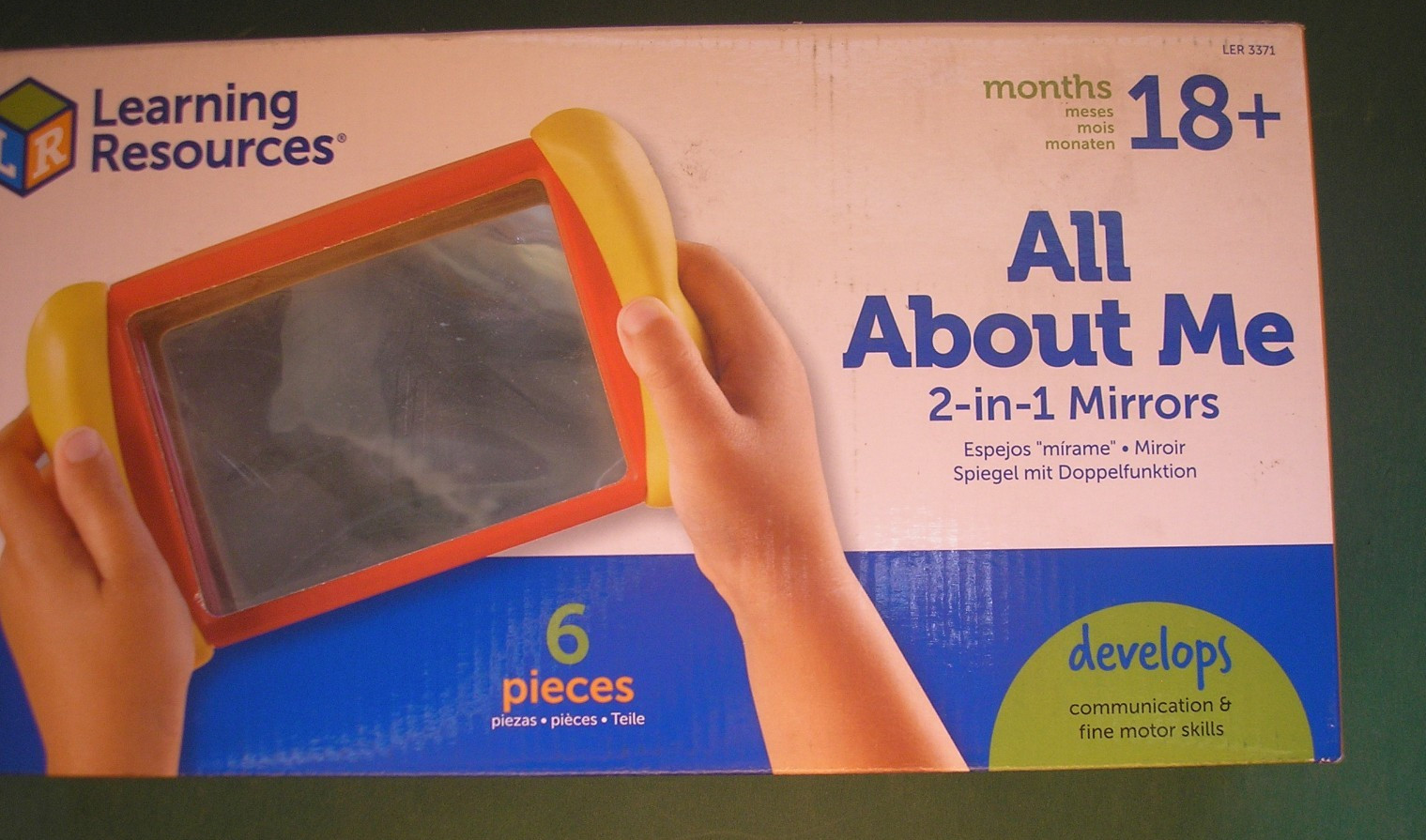 18 months plus set of 6 Mirrors Learning Resources All About Me Baby 2 in 1