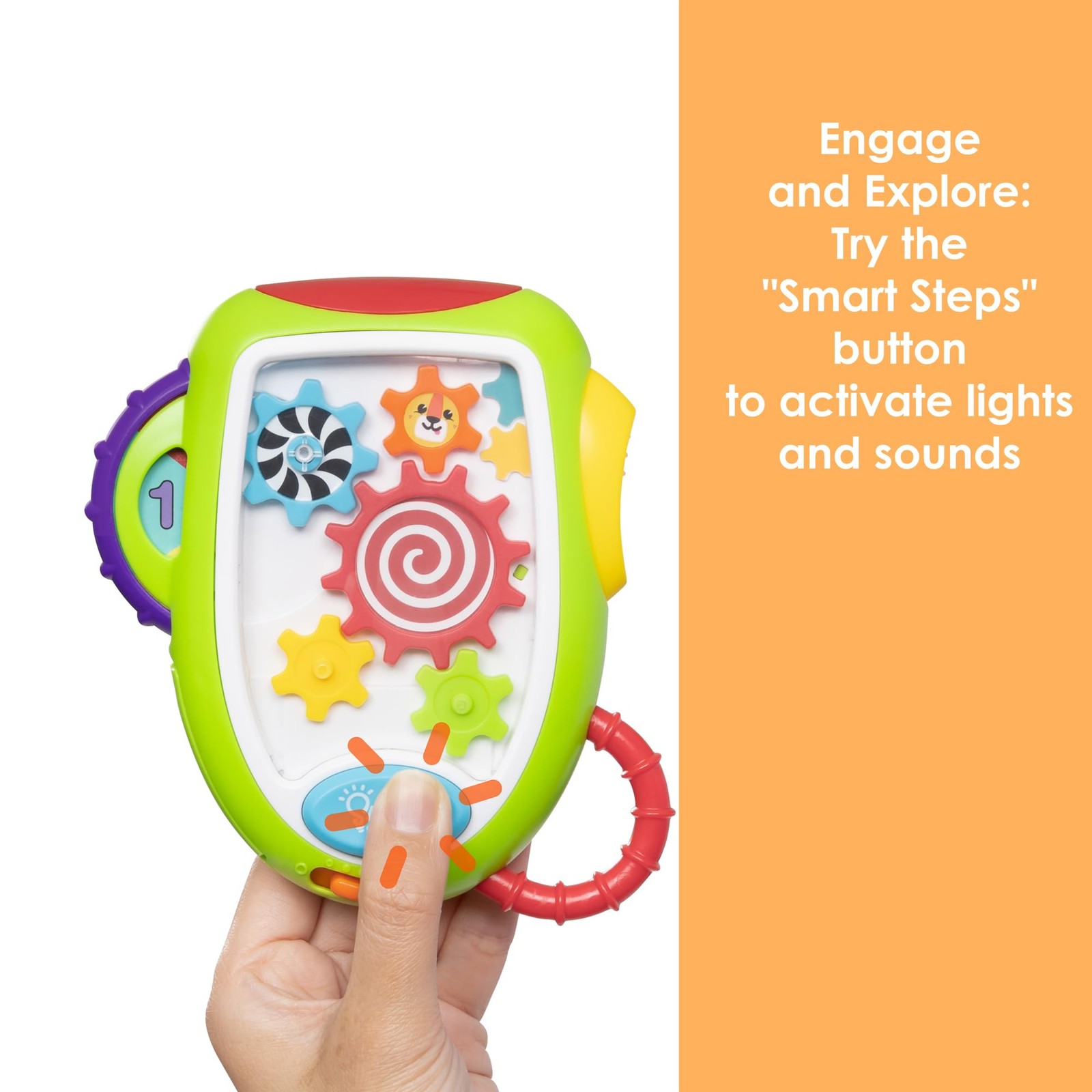 Smart Steps Gadget Gears Counting Toy Small to Medium, Multi Color