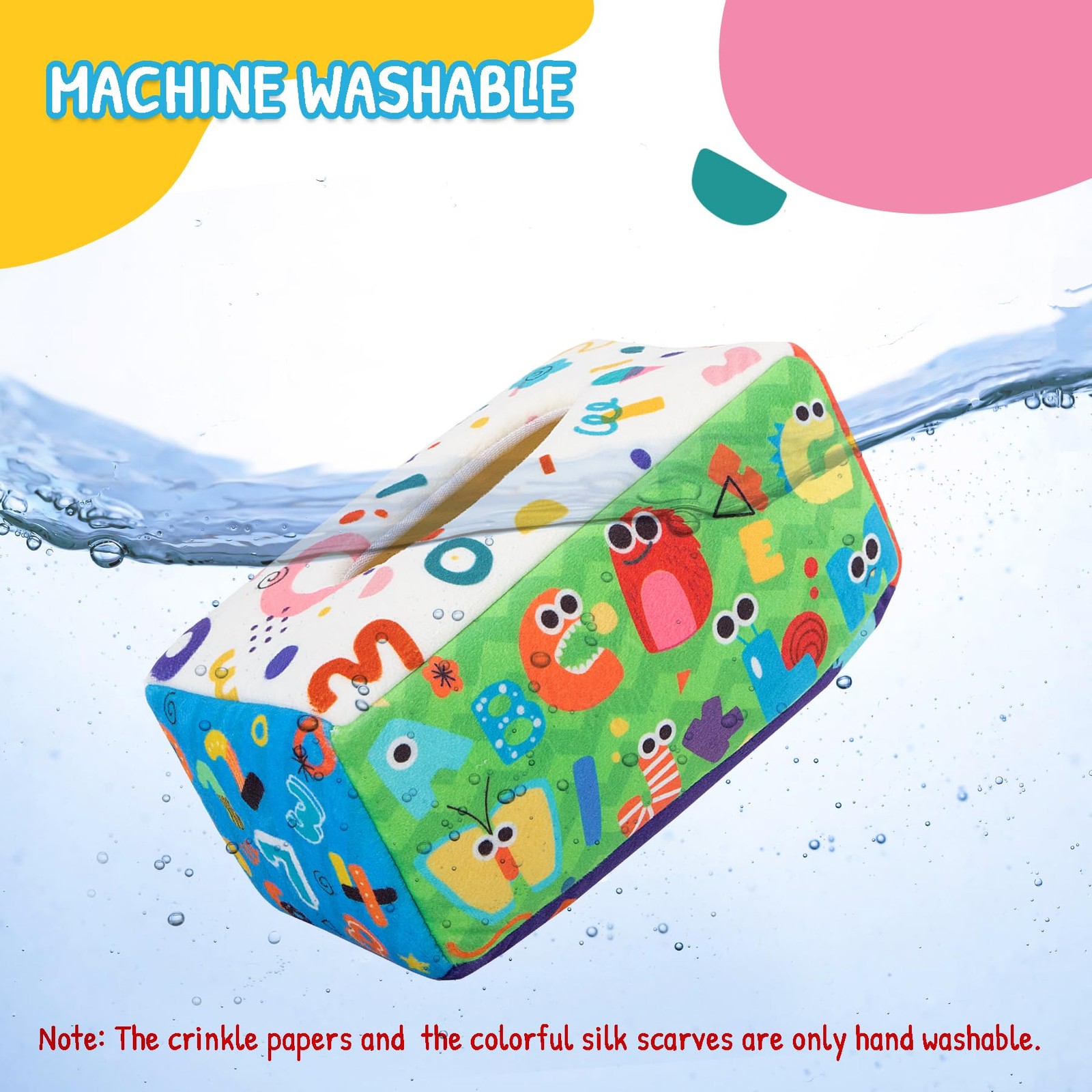URMYWO Baby Tissue Box Toy – Montessori Toys for 6-12 Medium, Green