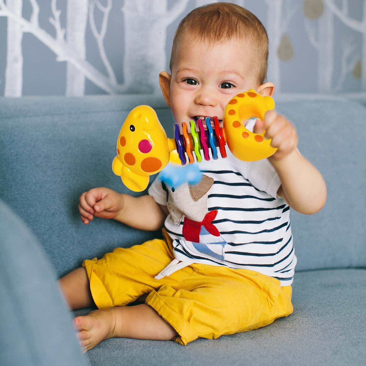 Baby Toys 0-6 Months Infant Toys 0-3 Months Infant Rattles Baby Rattle Teethe…
